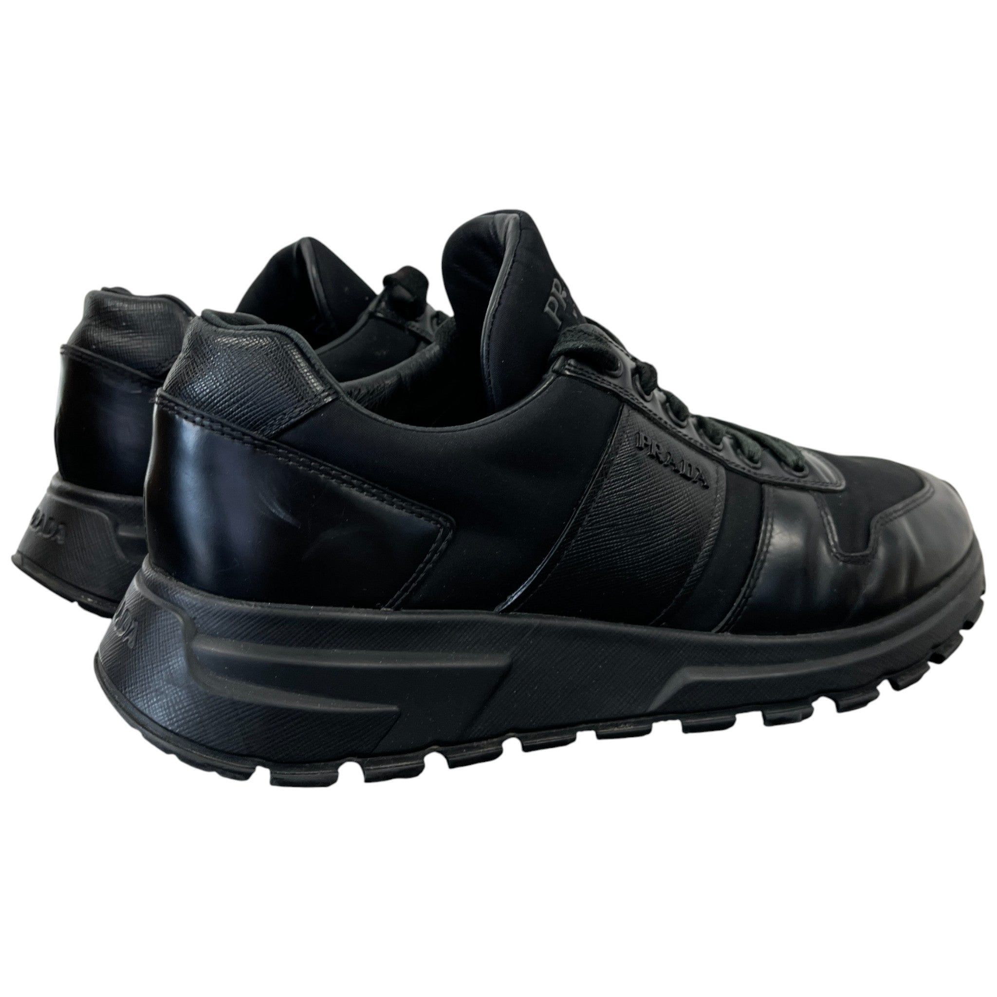 Men's Runners Low Trainers Black Size EU 41 / UK 7