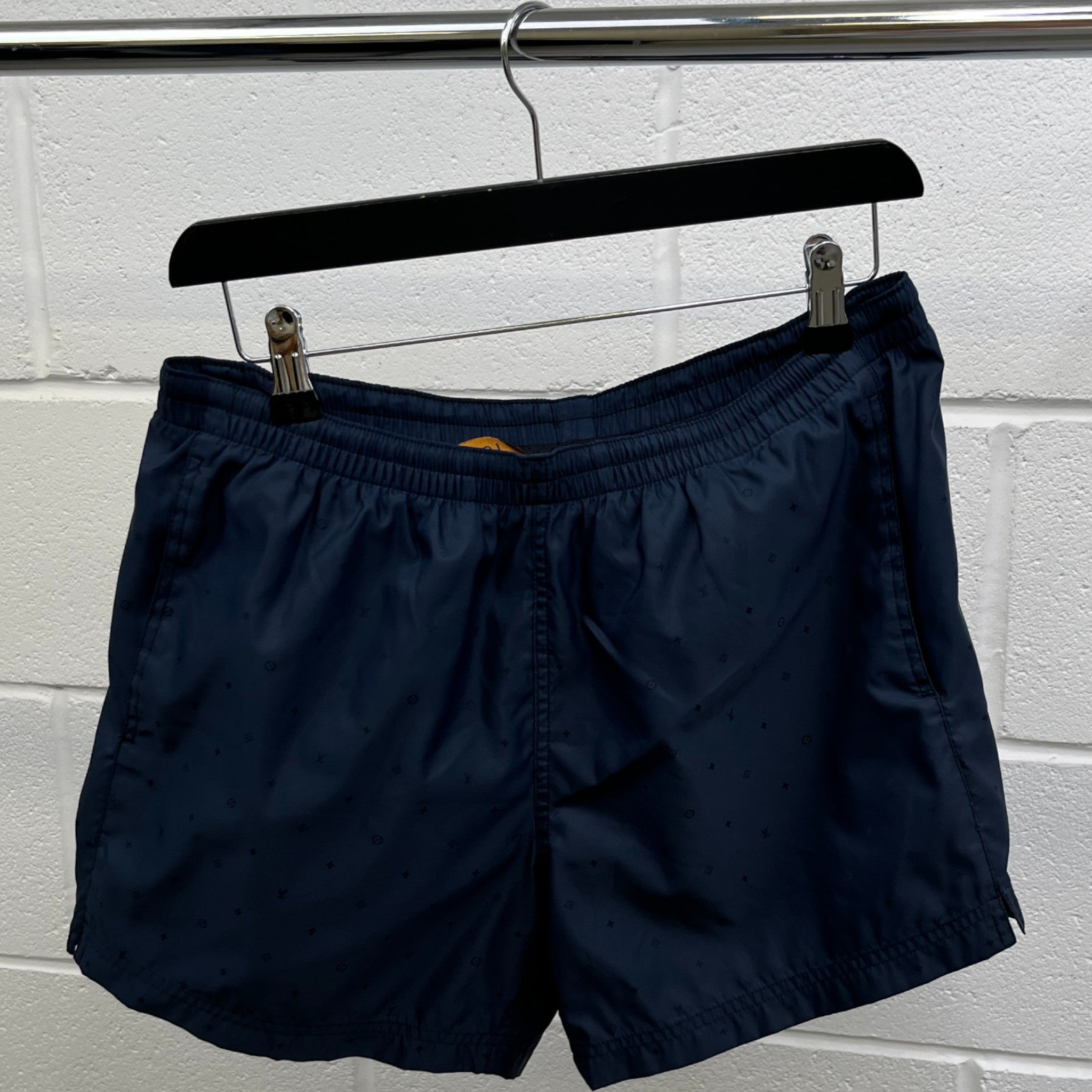 Men's Monogram Swim Shorts Navy Size M