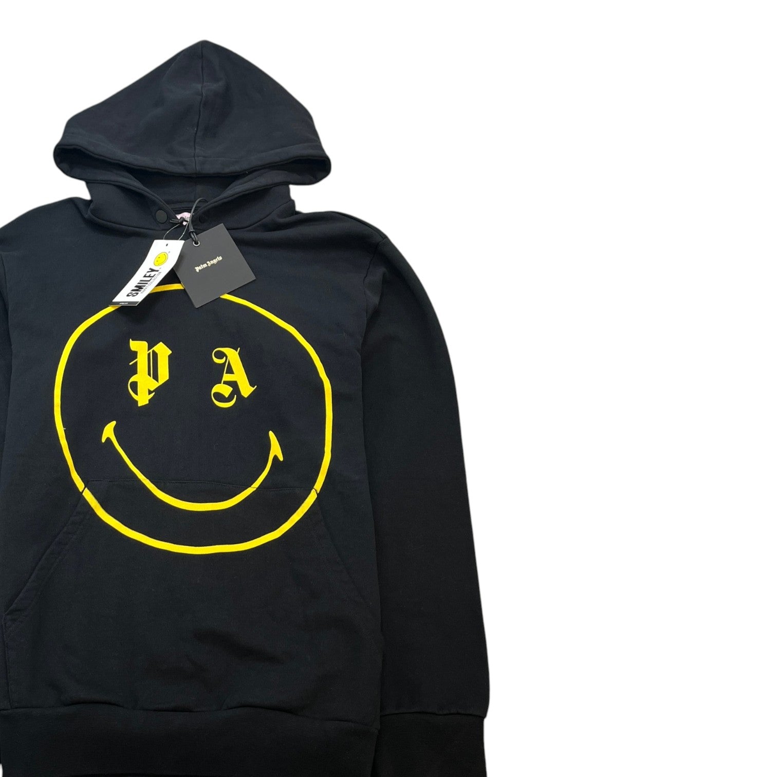 Men's Smiley Logo Hoodie Black Size L