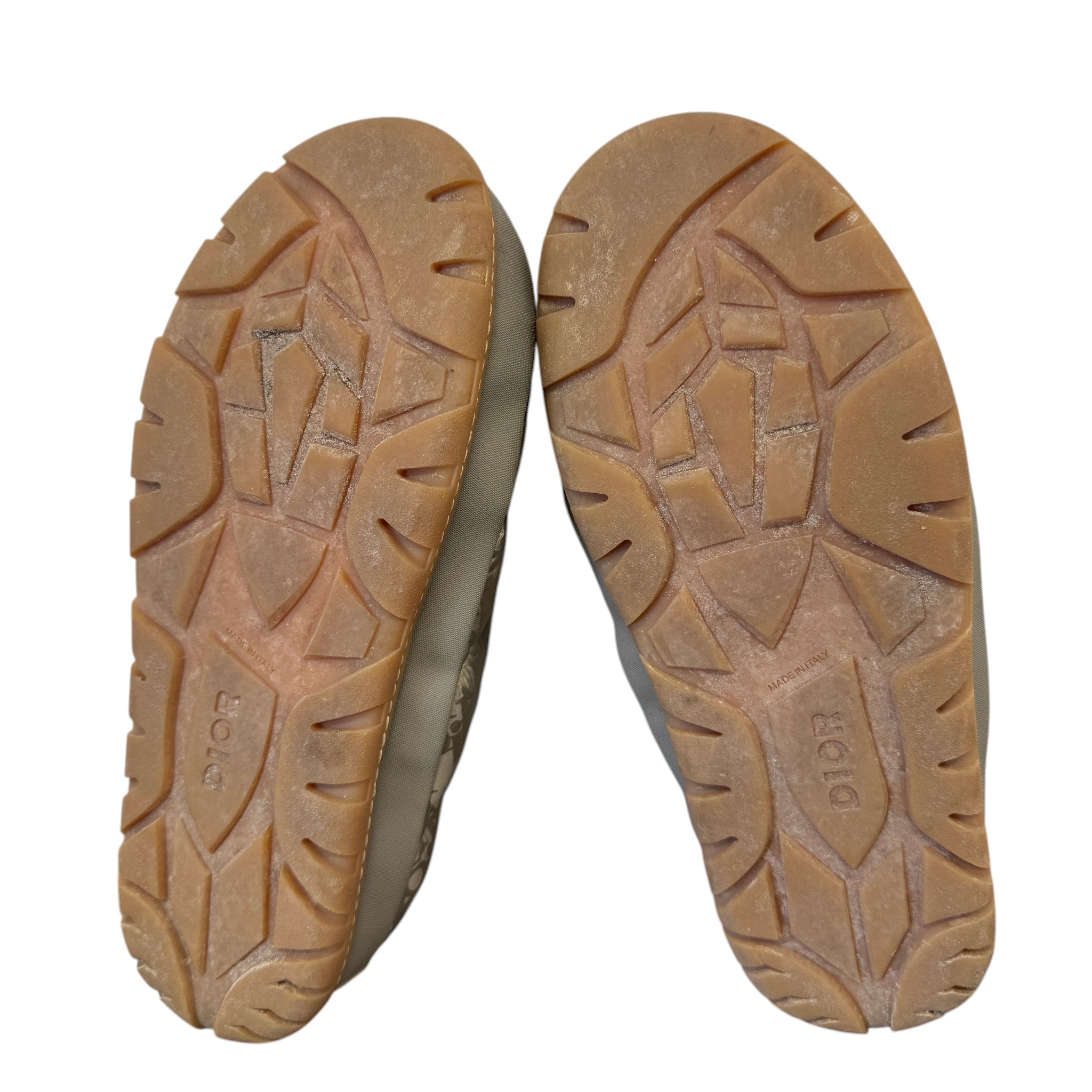 Men's Oblique Snow Slippers Slides Beige Size EU 40 / UK 6