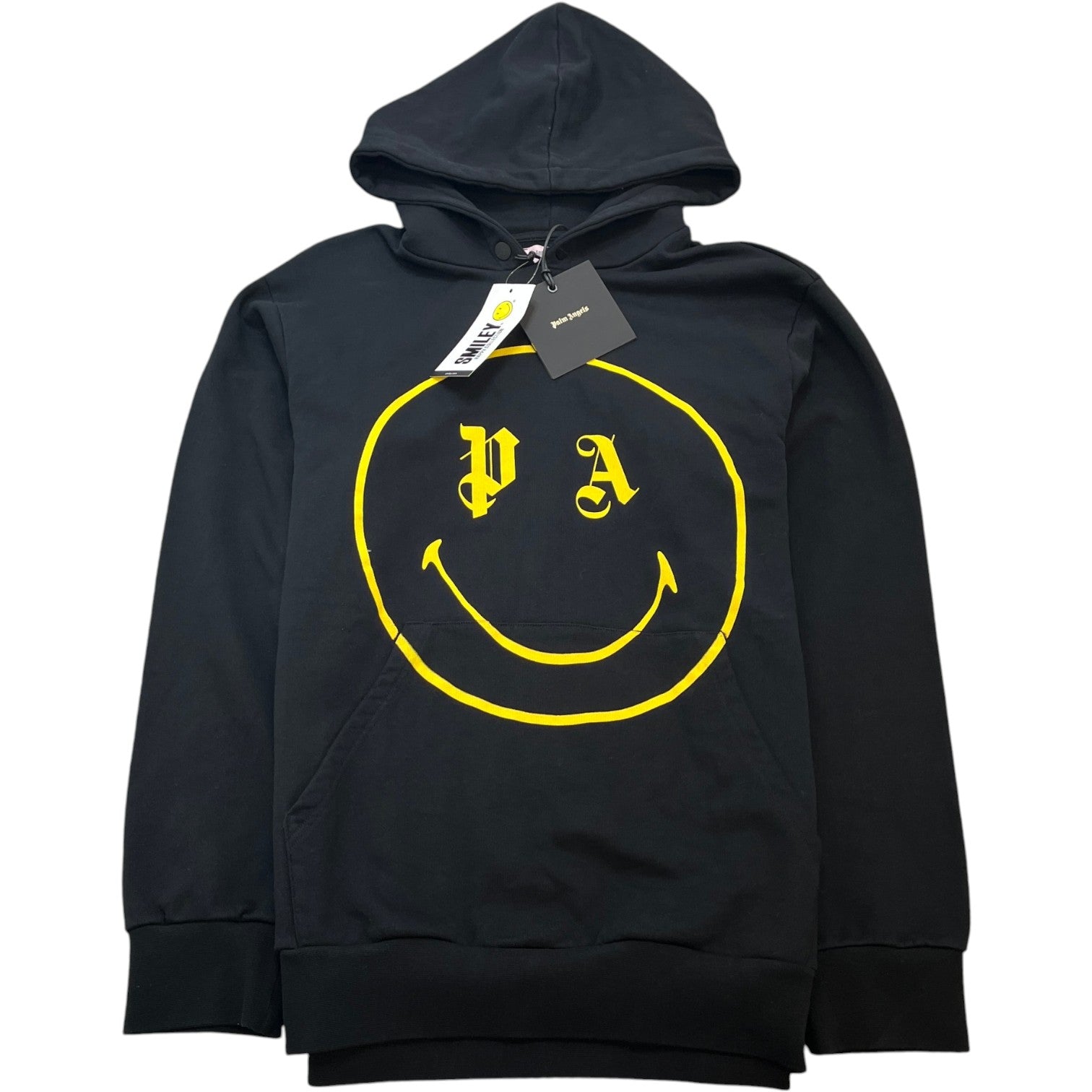 Men's Smiley Logo Hoodie Black Size L