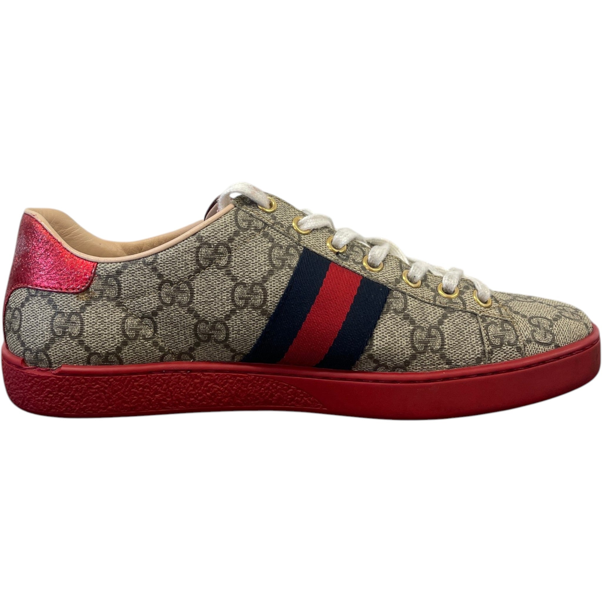 Women's Ace Low Trainers Beige Size EU 37.5 / UK 4.5