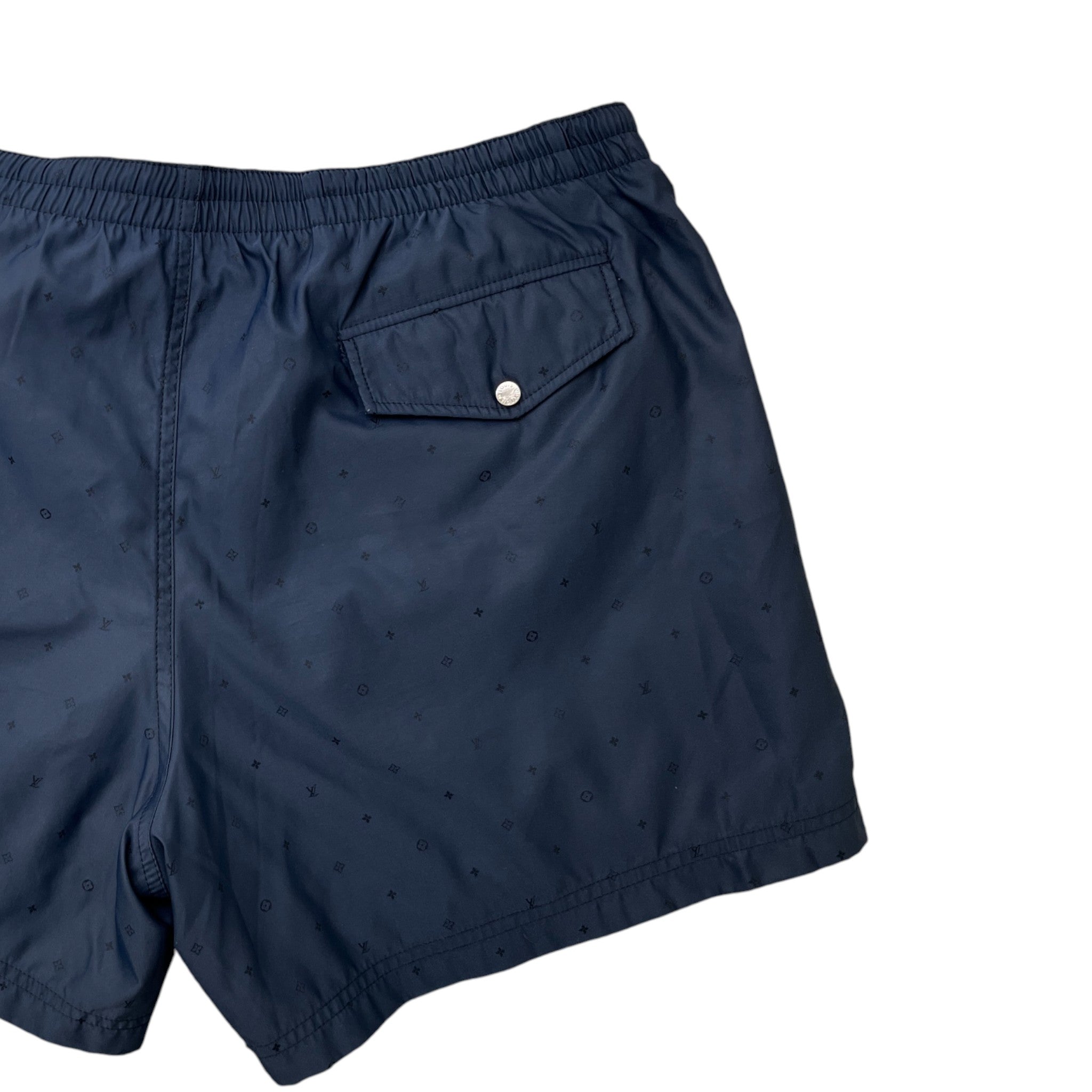 Men's Monogram Swim Shorts Navy Size M