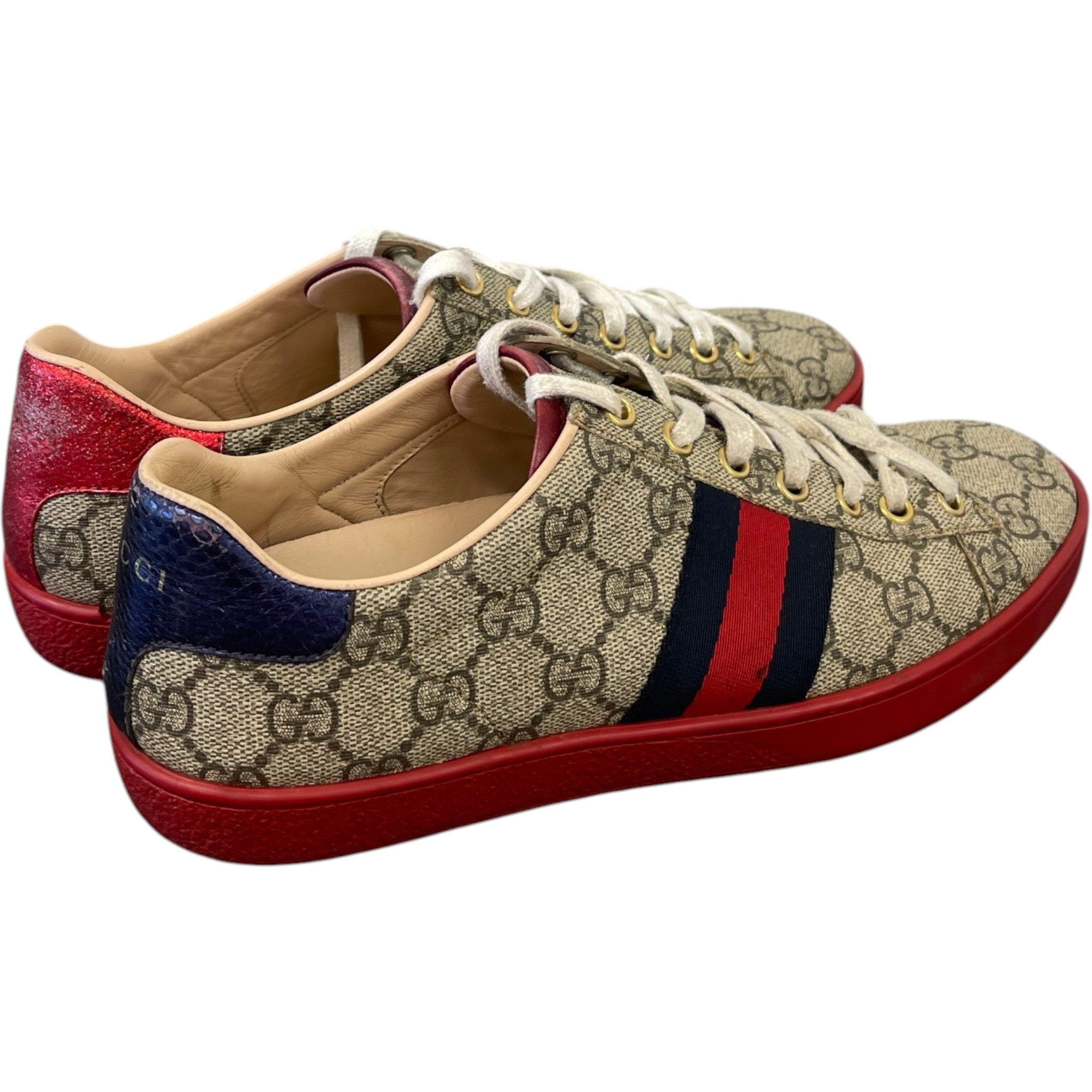 Women's Ace Low Trainers Beige Size EU 37.5 / UK 4.5