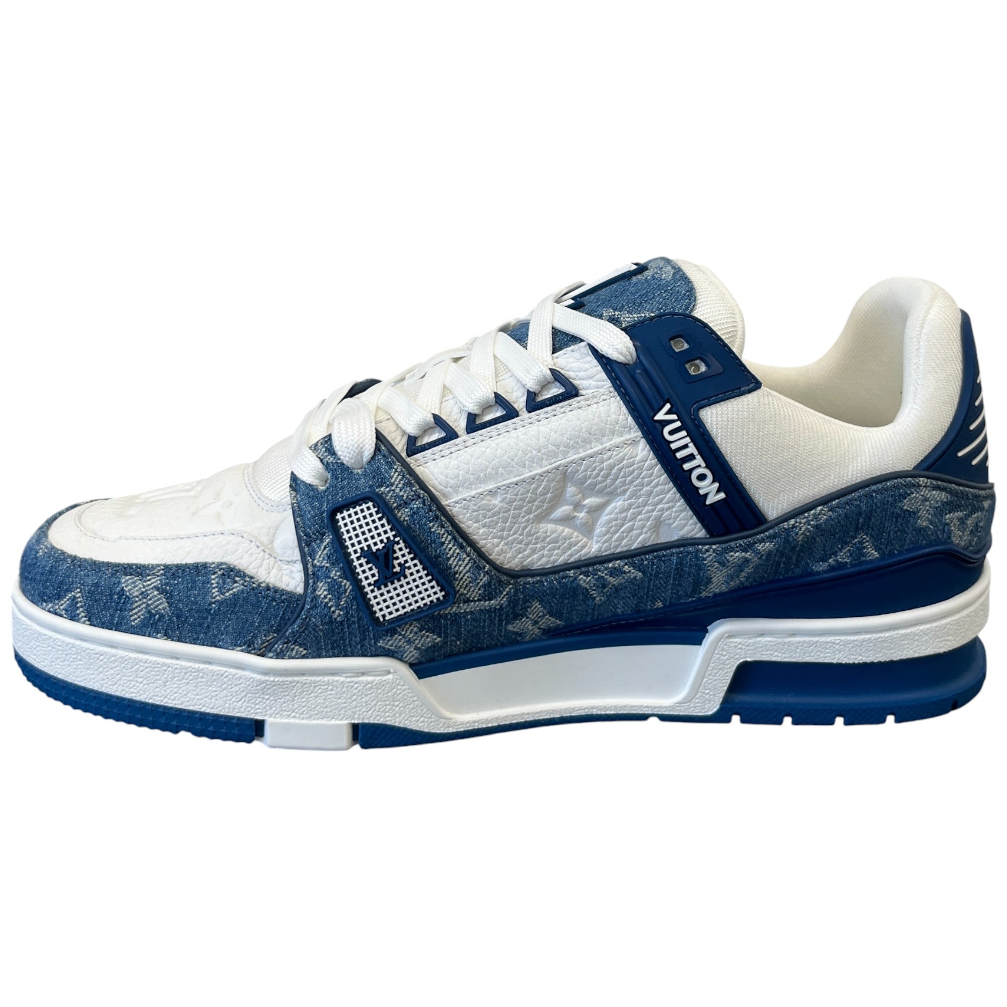 Men's Lv Denim Low Trainers Blue Size EU 41 / UK 7