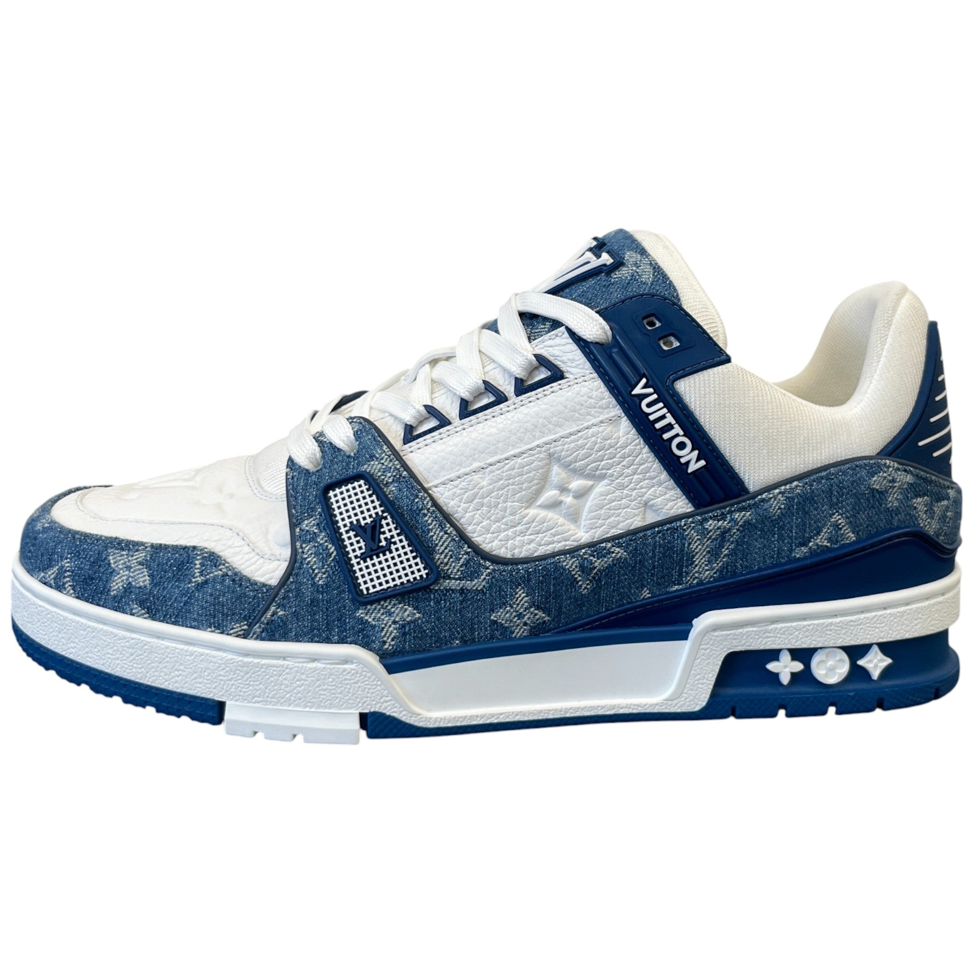 Men's Lv Denim Low Trainers Blue Size EU 41 / UK 7