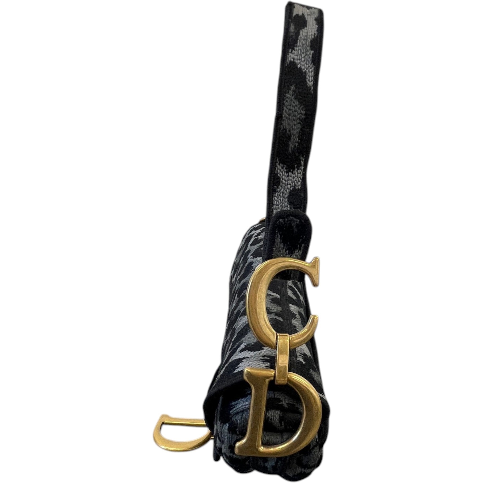 Women's Leopard Saddle Bag Charcoal