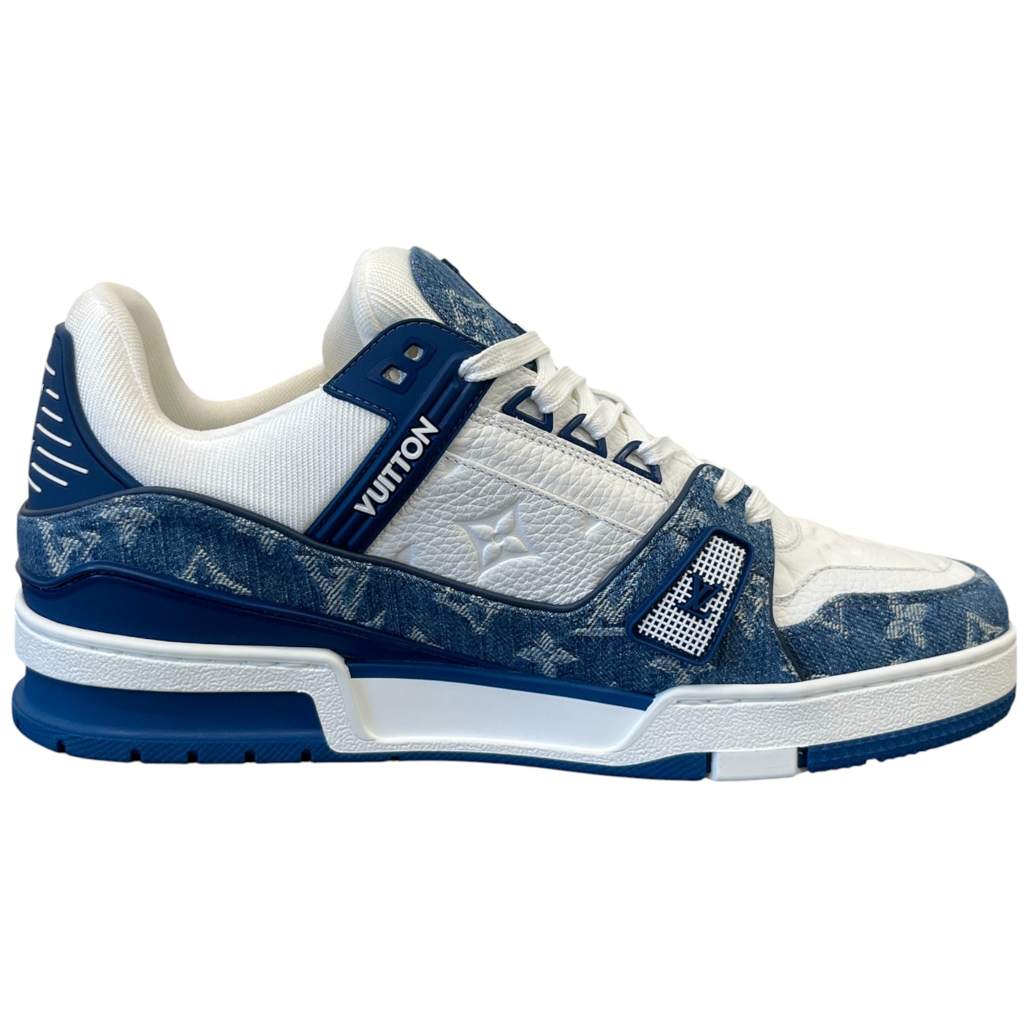 Men's Lv Denim Low Trainers Blue Size EU 41 / UK 7