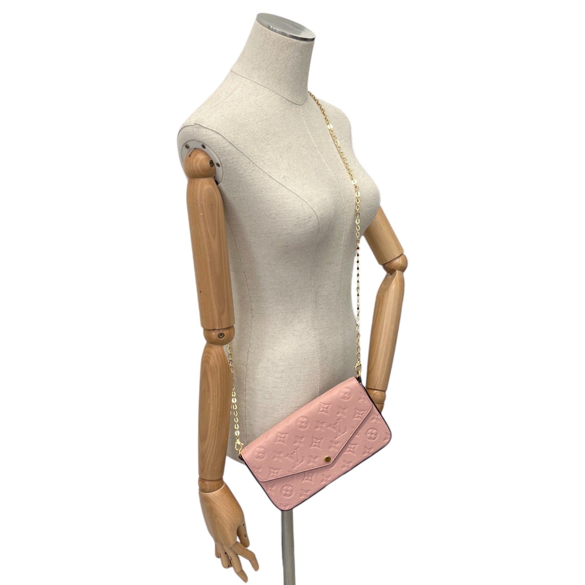 Women's Empreinte Leather Félicie Pochette Bag Pink