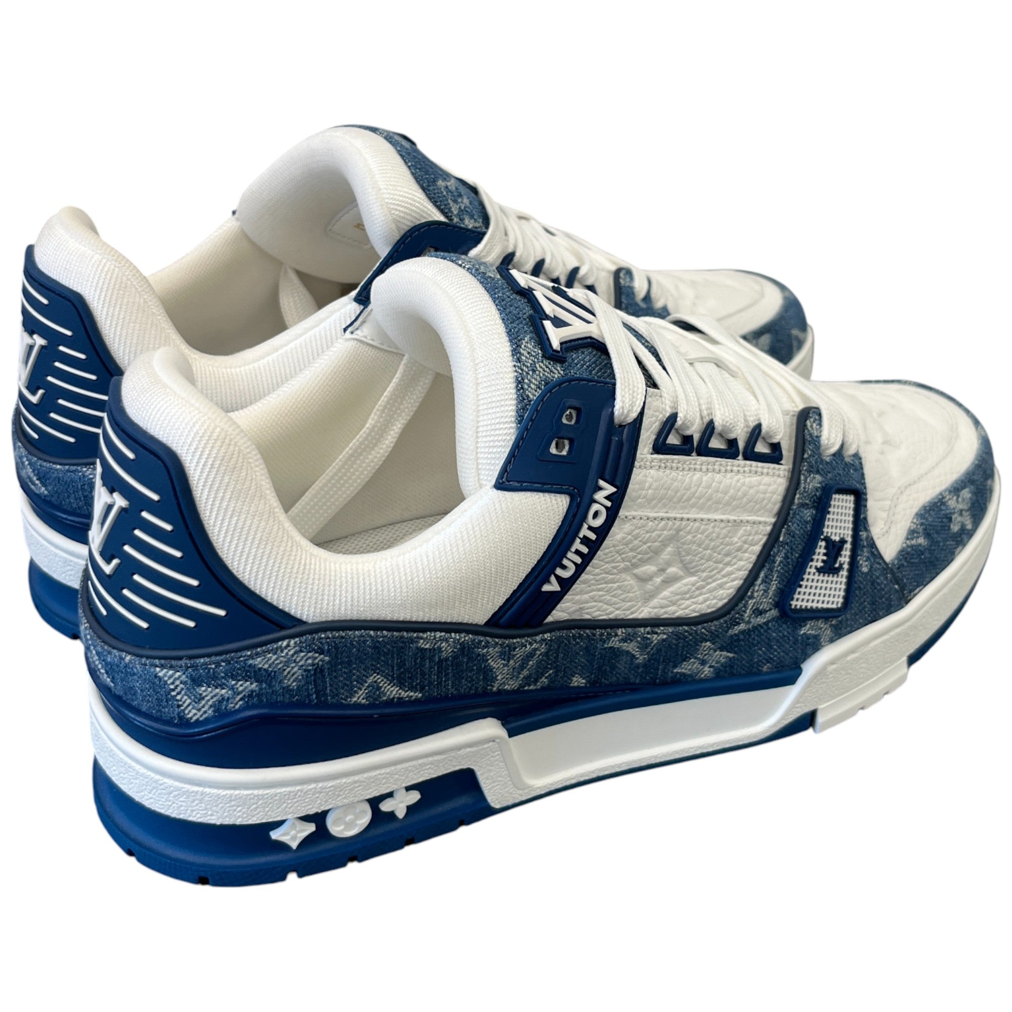 Men's Lv Denim Low Trainers Blue Size EU 41 / UK 7