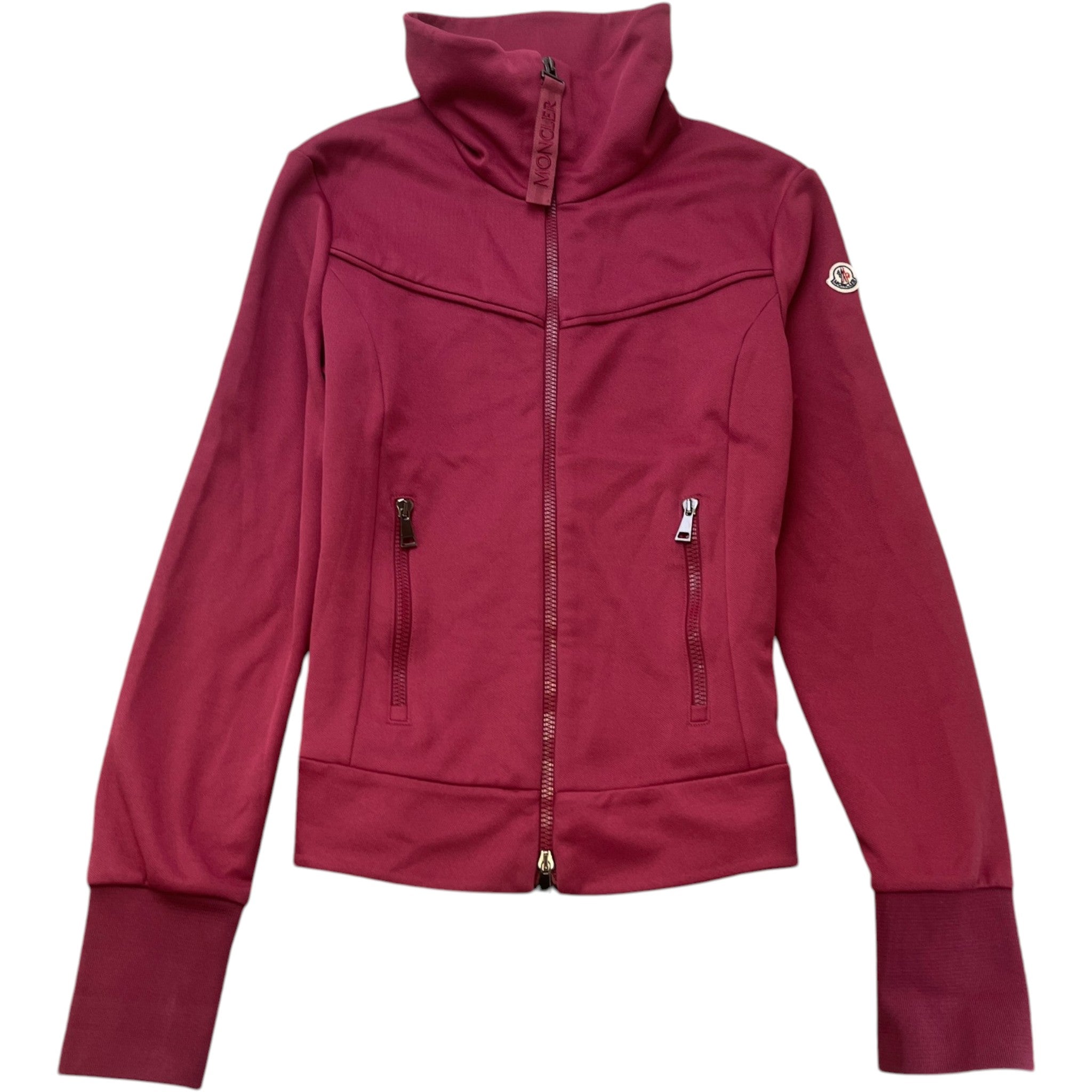Women's Maglia Cardigan Jumper Burgundy Size XL