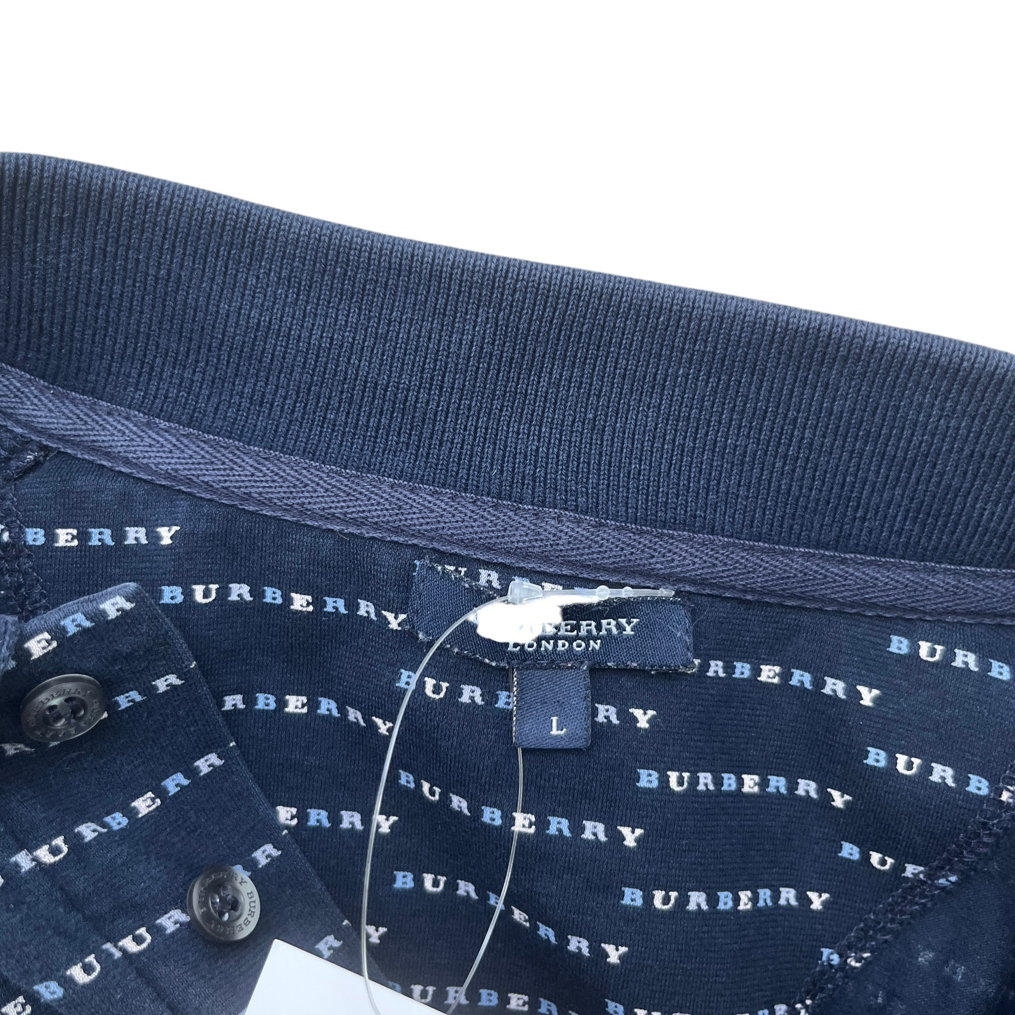 Men's Monogram Polo Shirt Navy Size L
