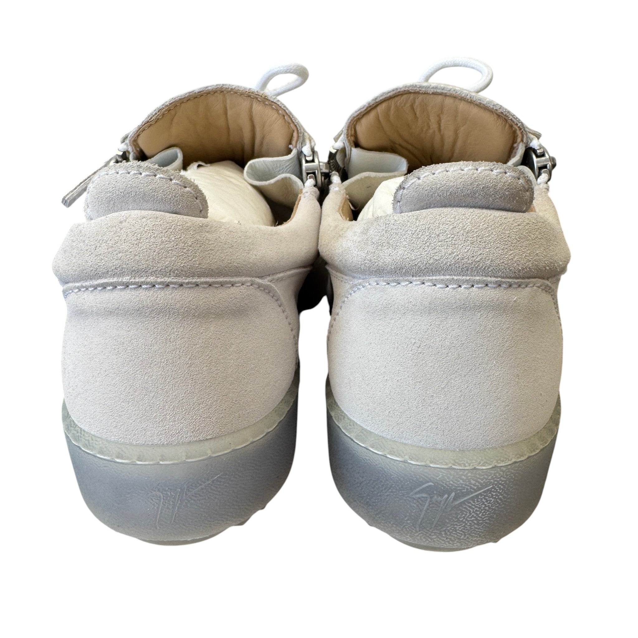 Men's Frankie Double Zip Low Trainers Grey Size EU 39.5 / UK 5.5