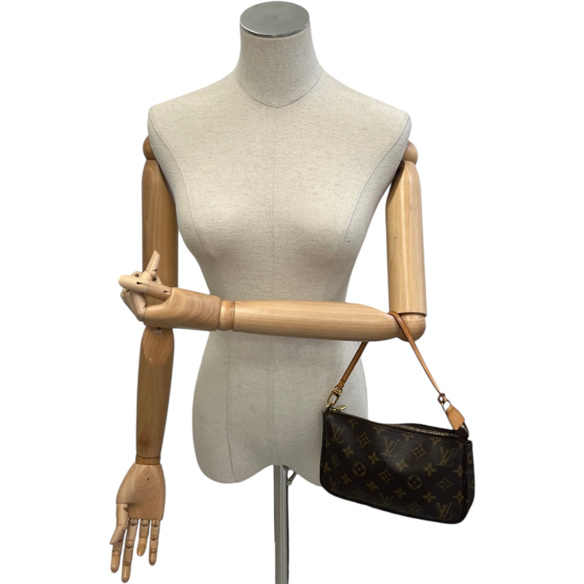 Women's Monogram Pochette Bag Brown