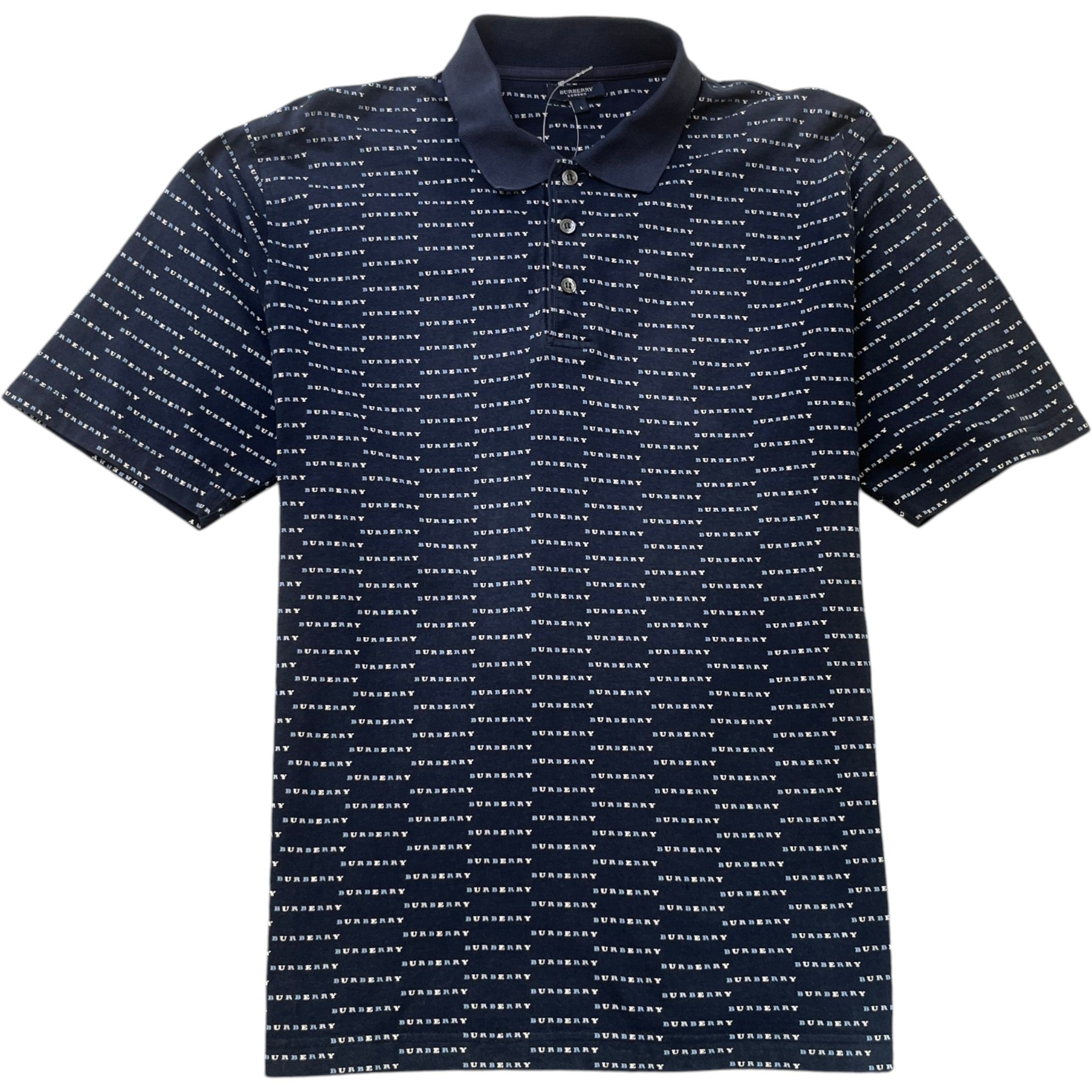 Men's Monogram Polo Shirt Navy Size L