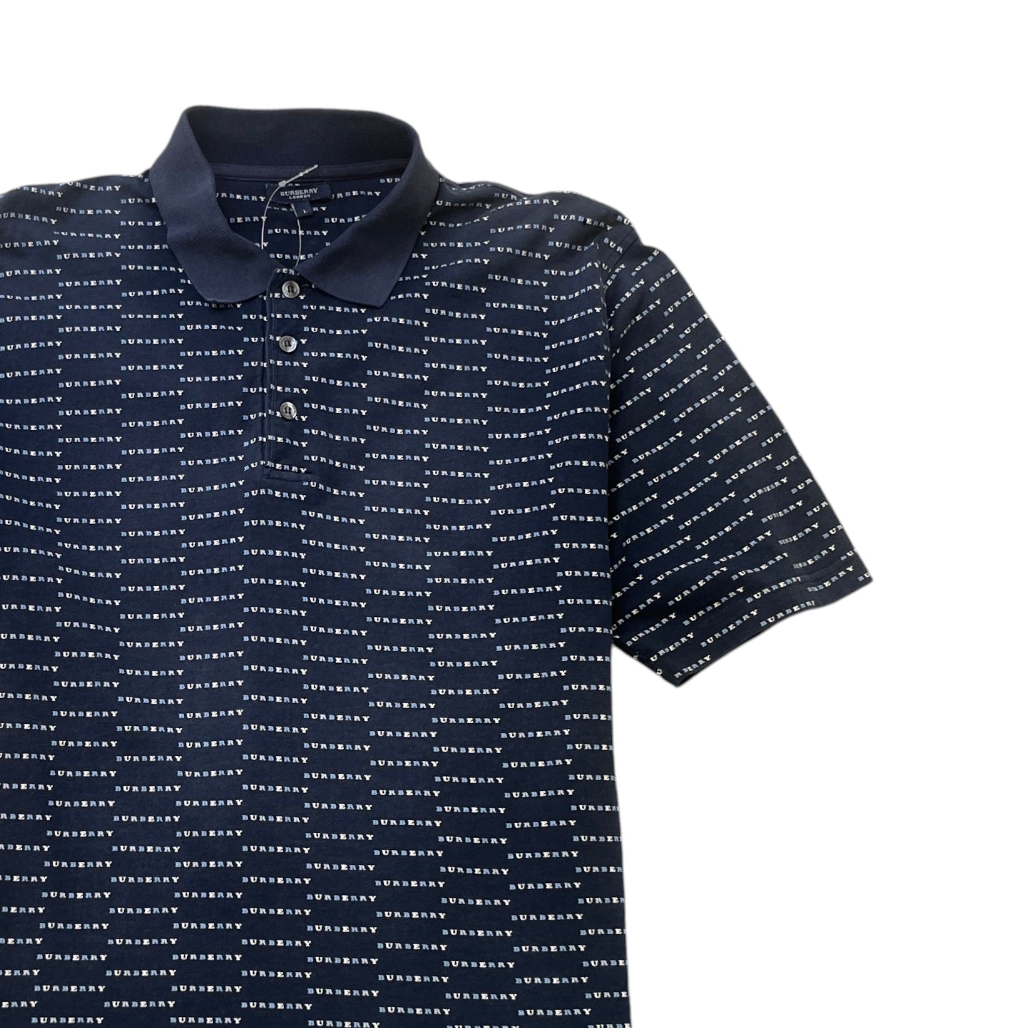 Men's Monogram Polo Shirt Navy Size L