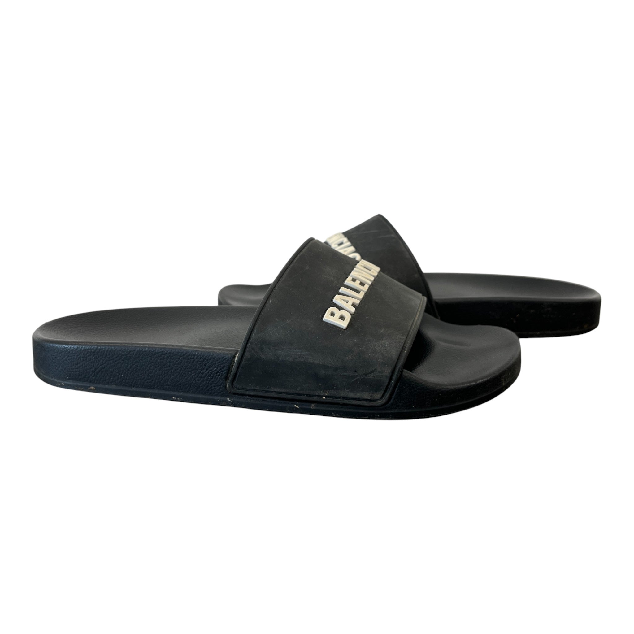 Men's Logo Slides Black Size EU 40 / UK 6
