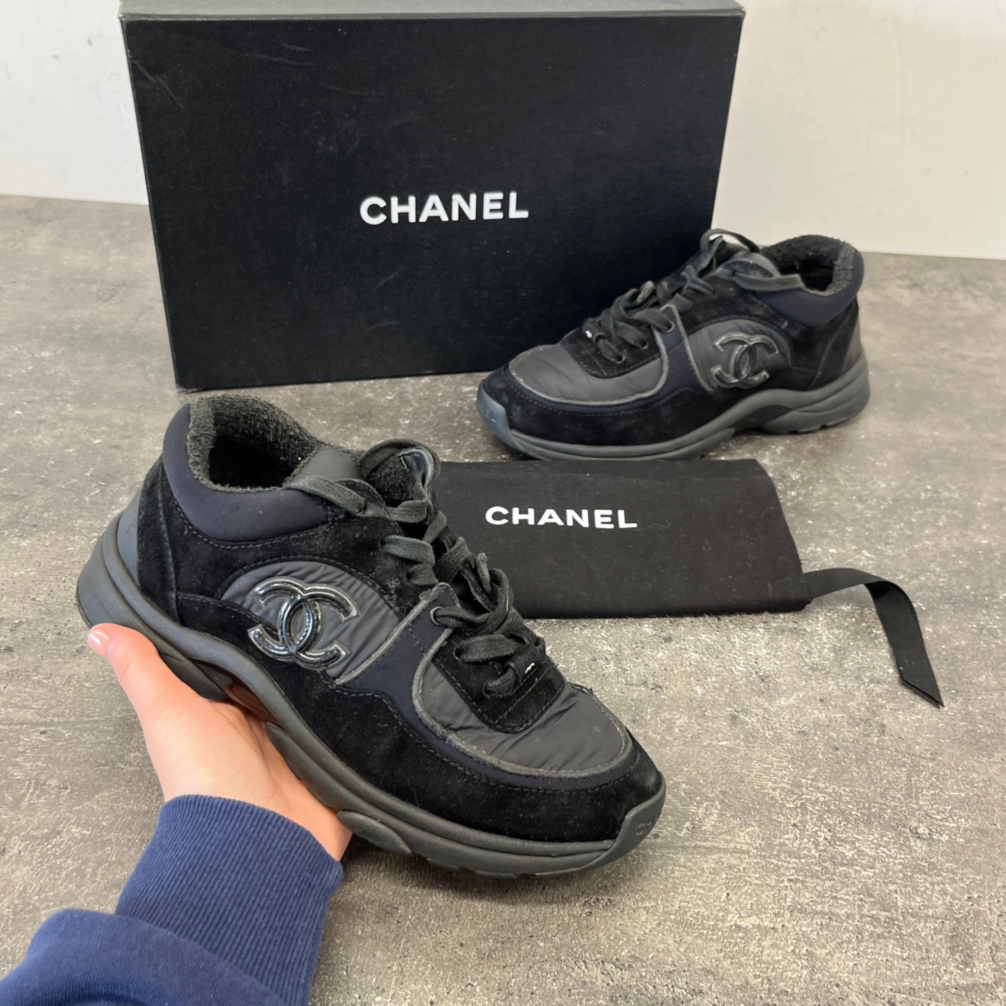 Women's Cc Runners Low Trainers Black Size EU 37 / UK 4