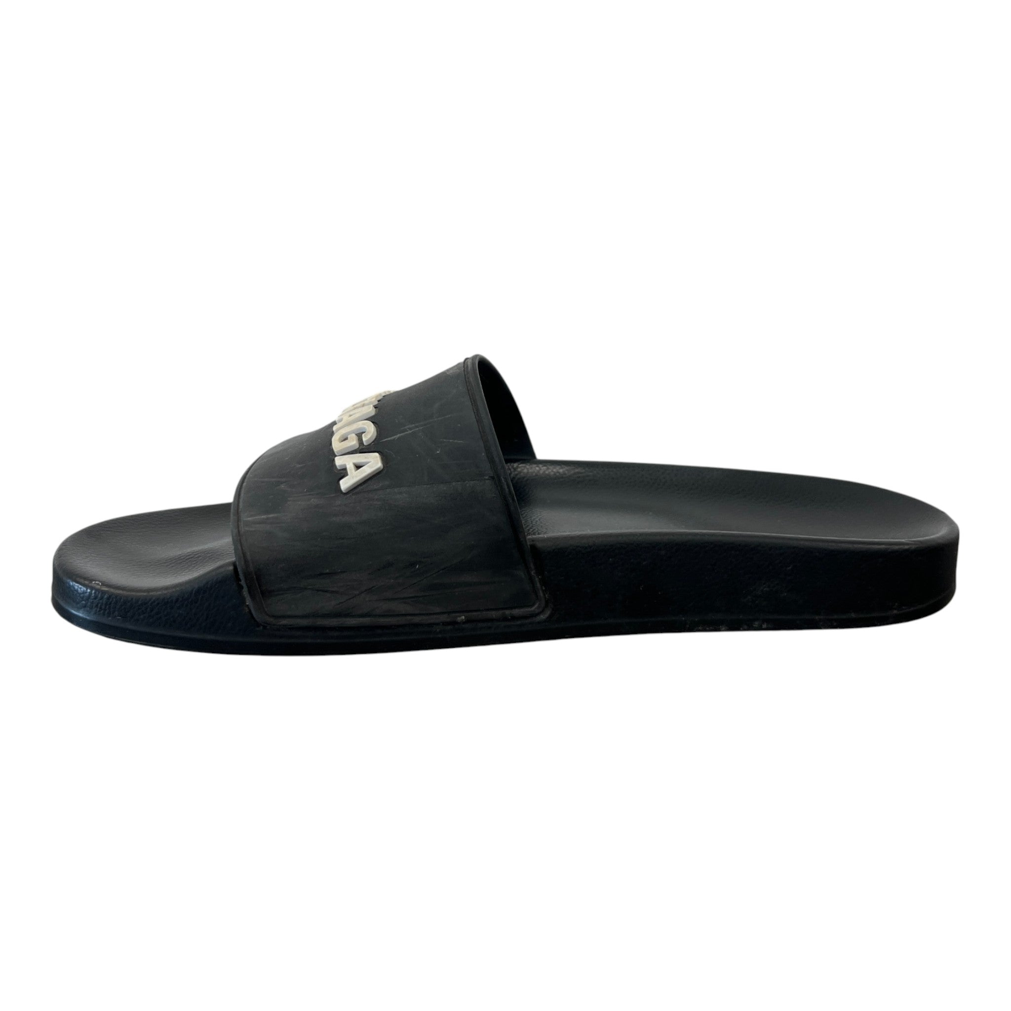 Men's Logo Slides Black Size EU 40 / UK 6