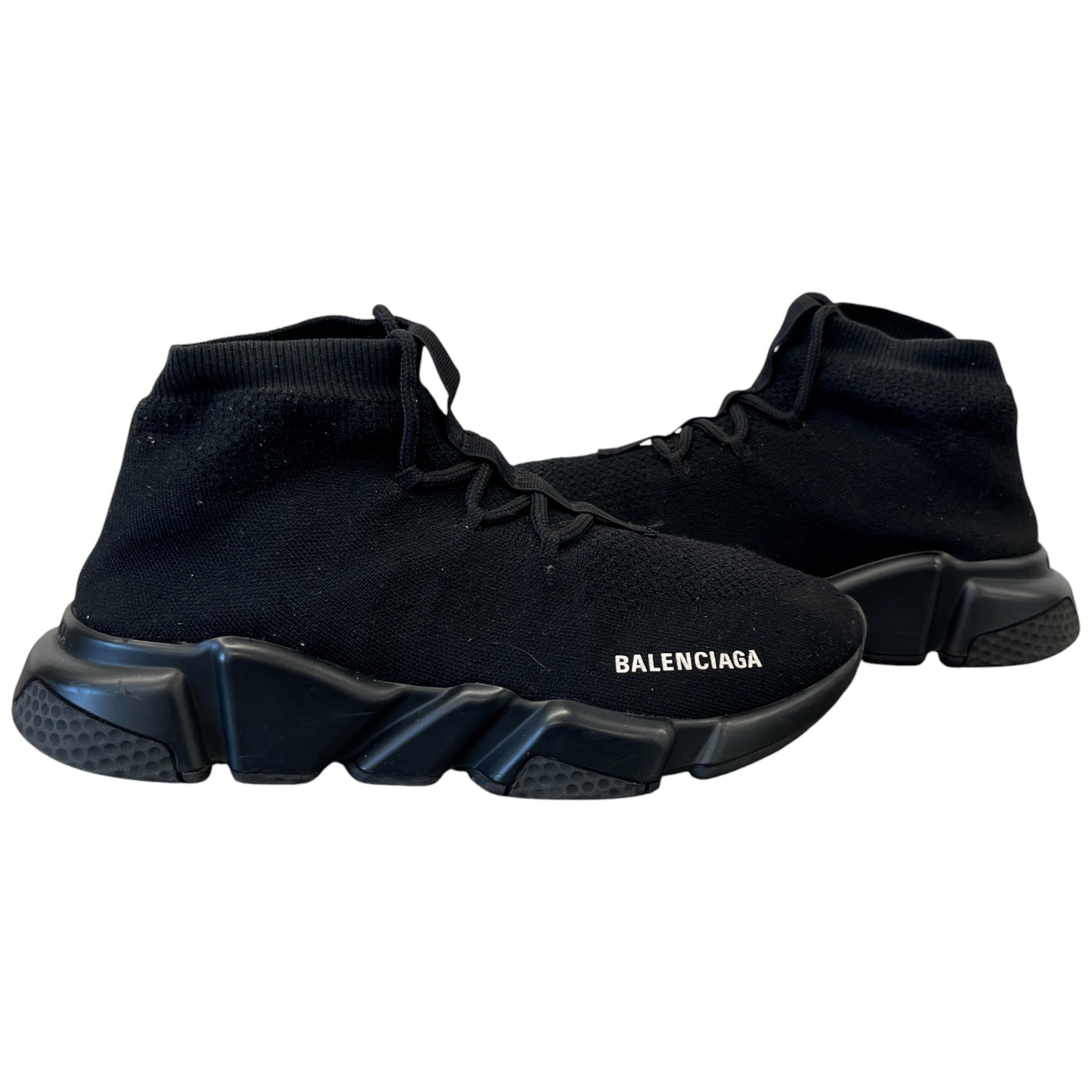 Men's Speed Lace Up Low Trainers Black Size EU 40 / UK 6