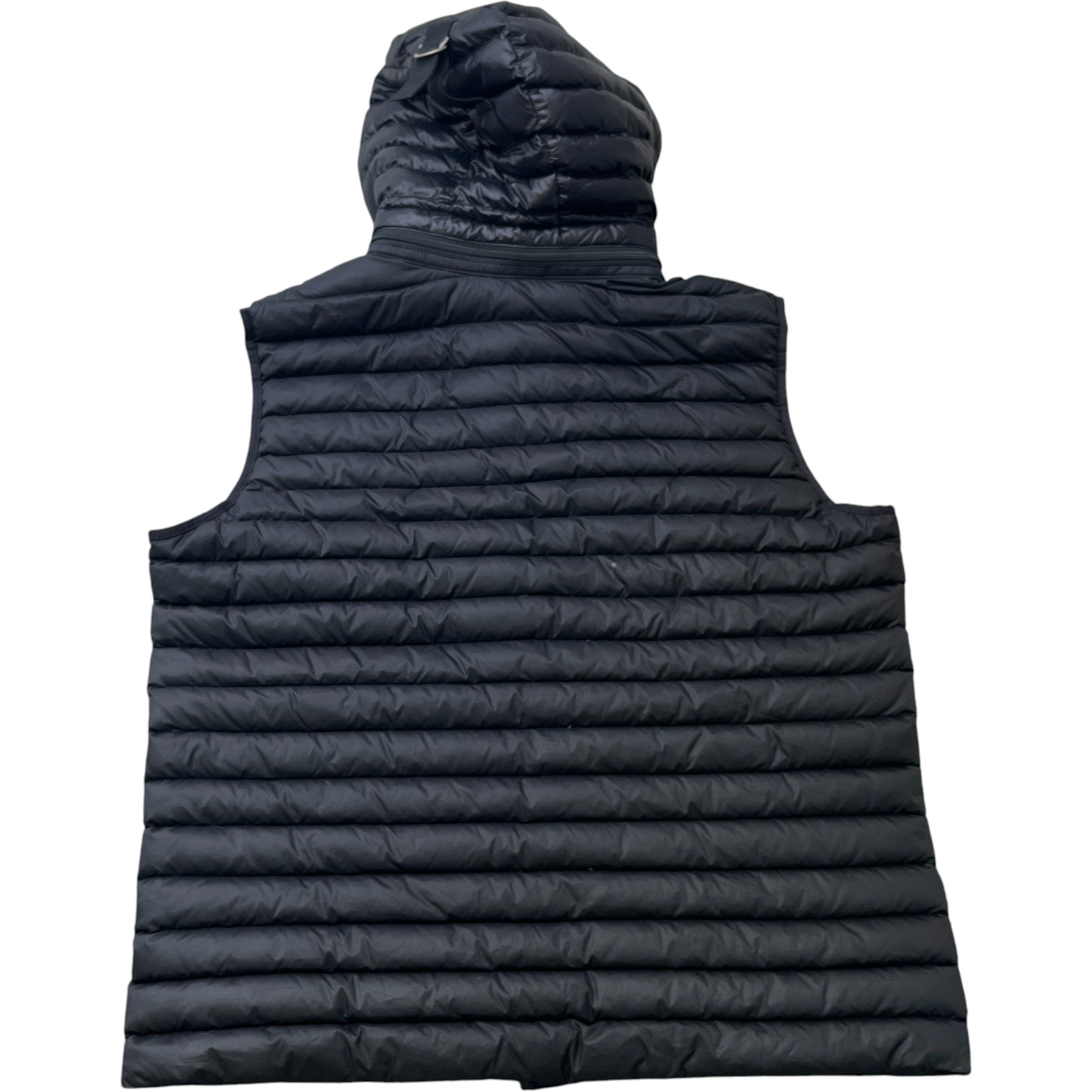 Men's Plaque Logo Gilet Black Size XL