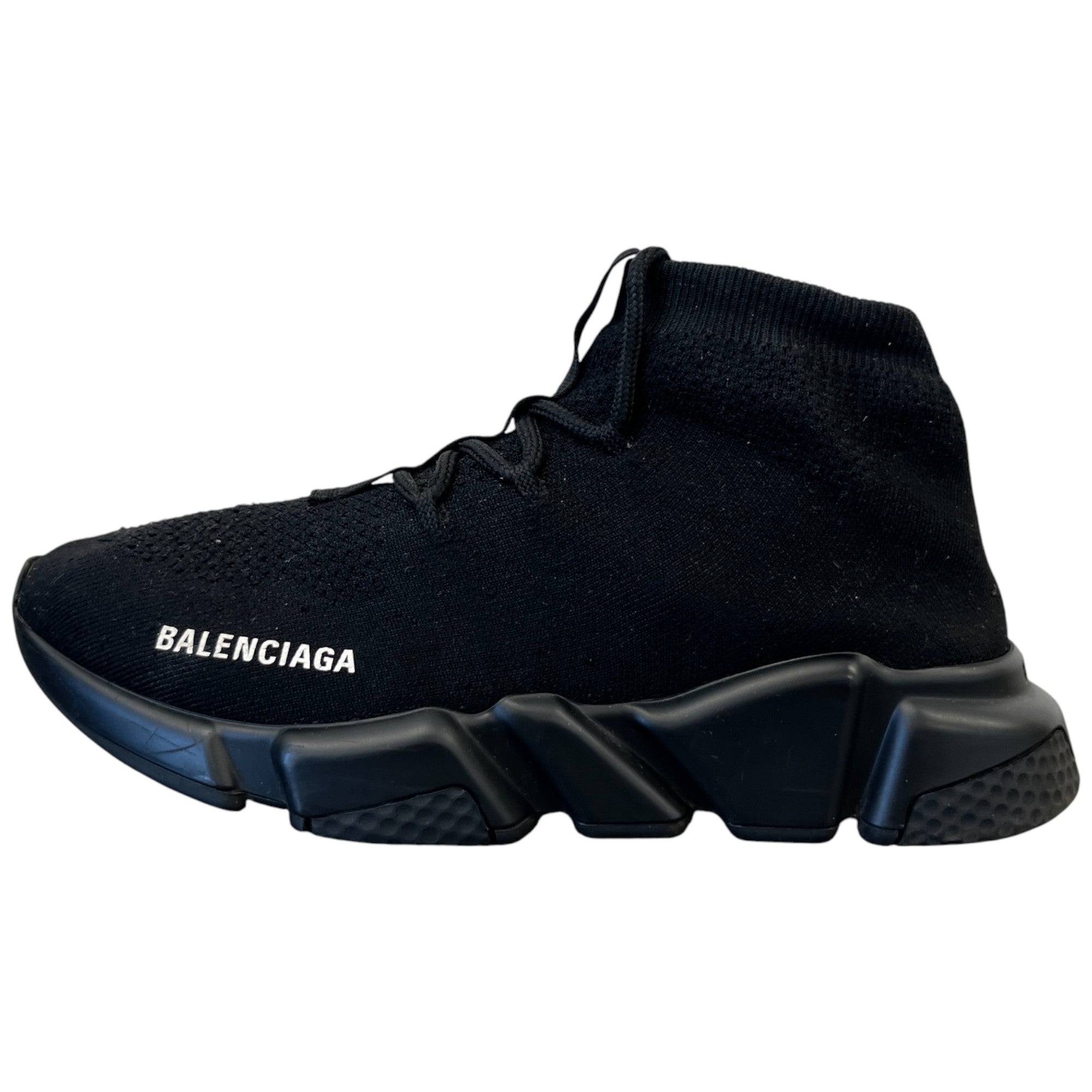 Men's Speed Lace Up Low Trainers Black Size EU 40 / UK 6