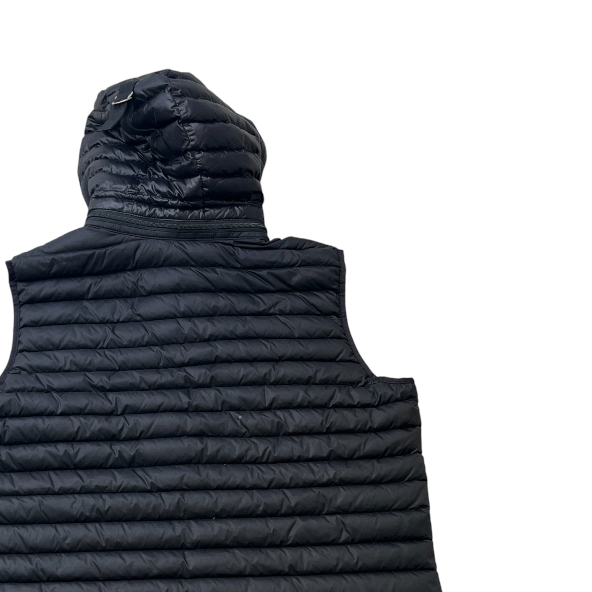 Men's Plaque Logo Gilet Black Size XL