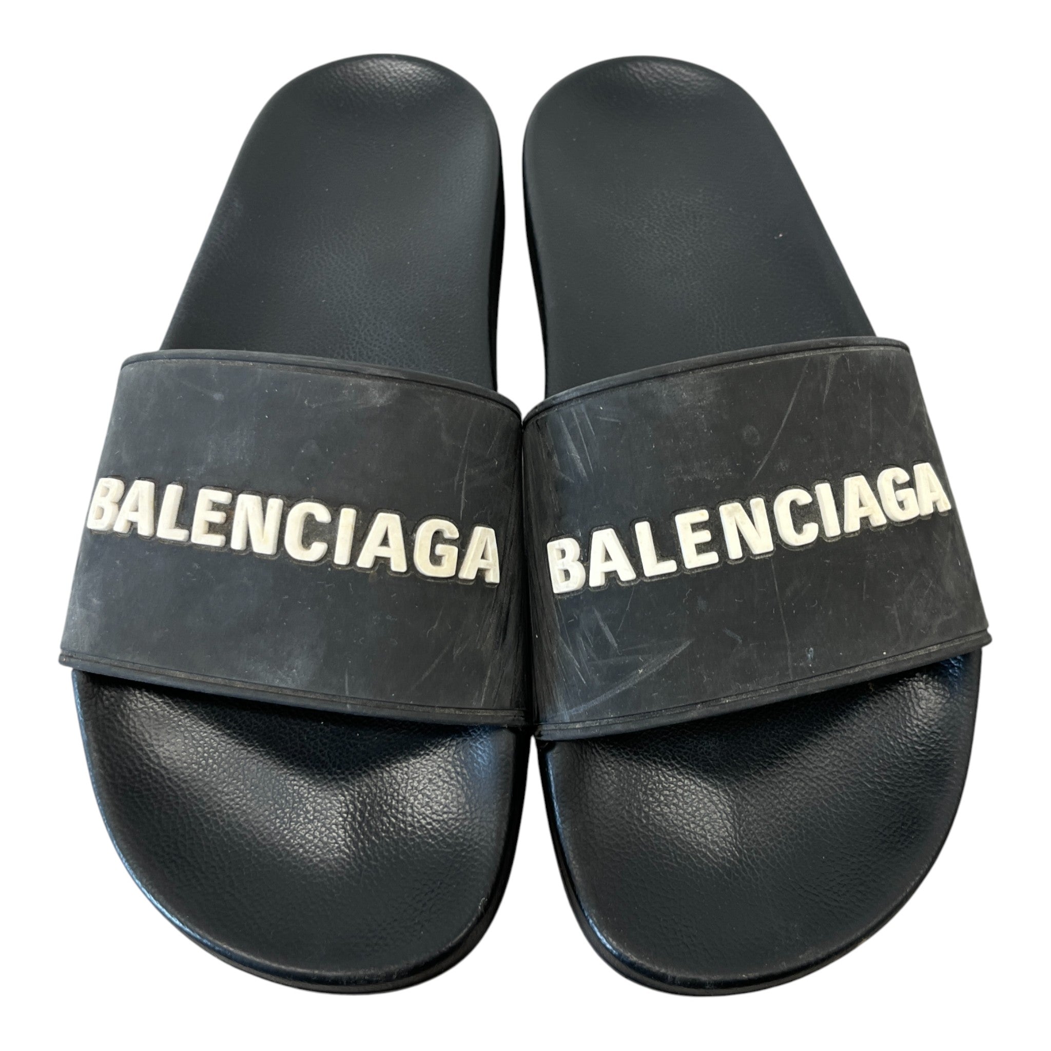 Men's Logo Slides Black Size EU 40 / UK 6