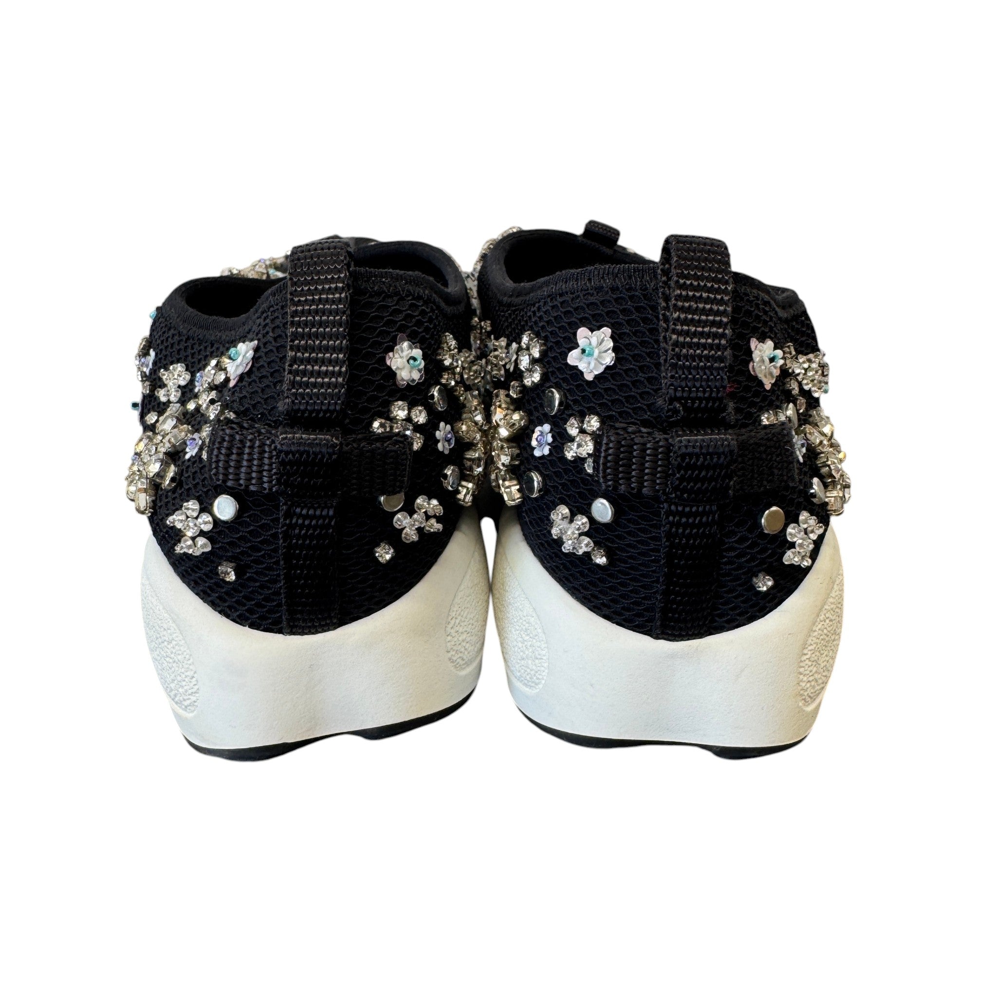 Women's Embellished Low Trainers Black Size EU 36.5 / UK 3.5