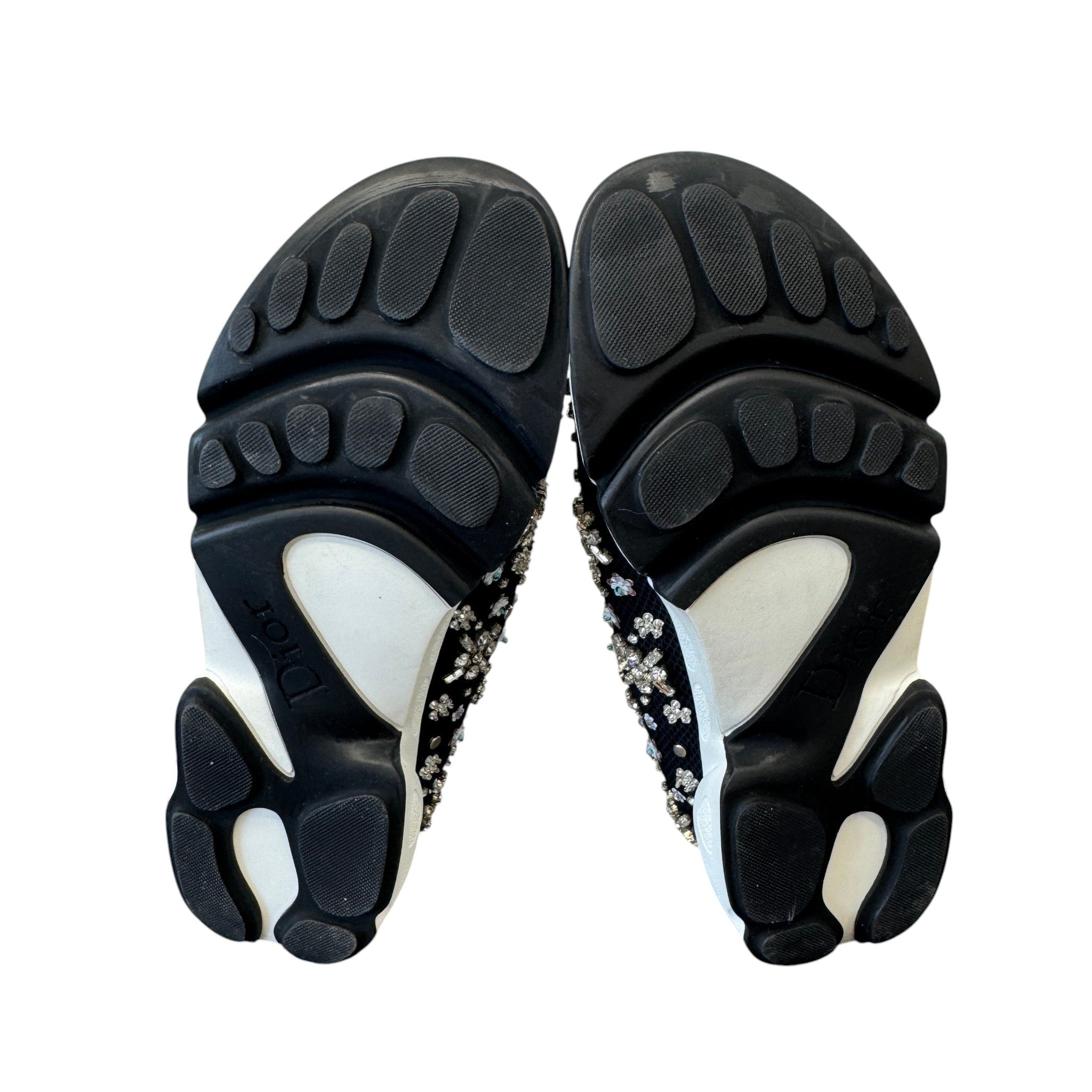 Women's Embellished Low Trainers Black Size EU 36.5 / UK 3.5