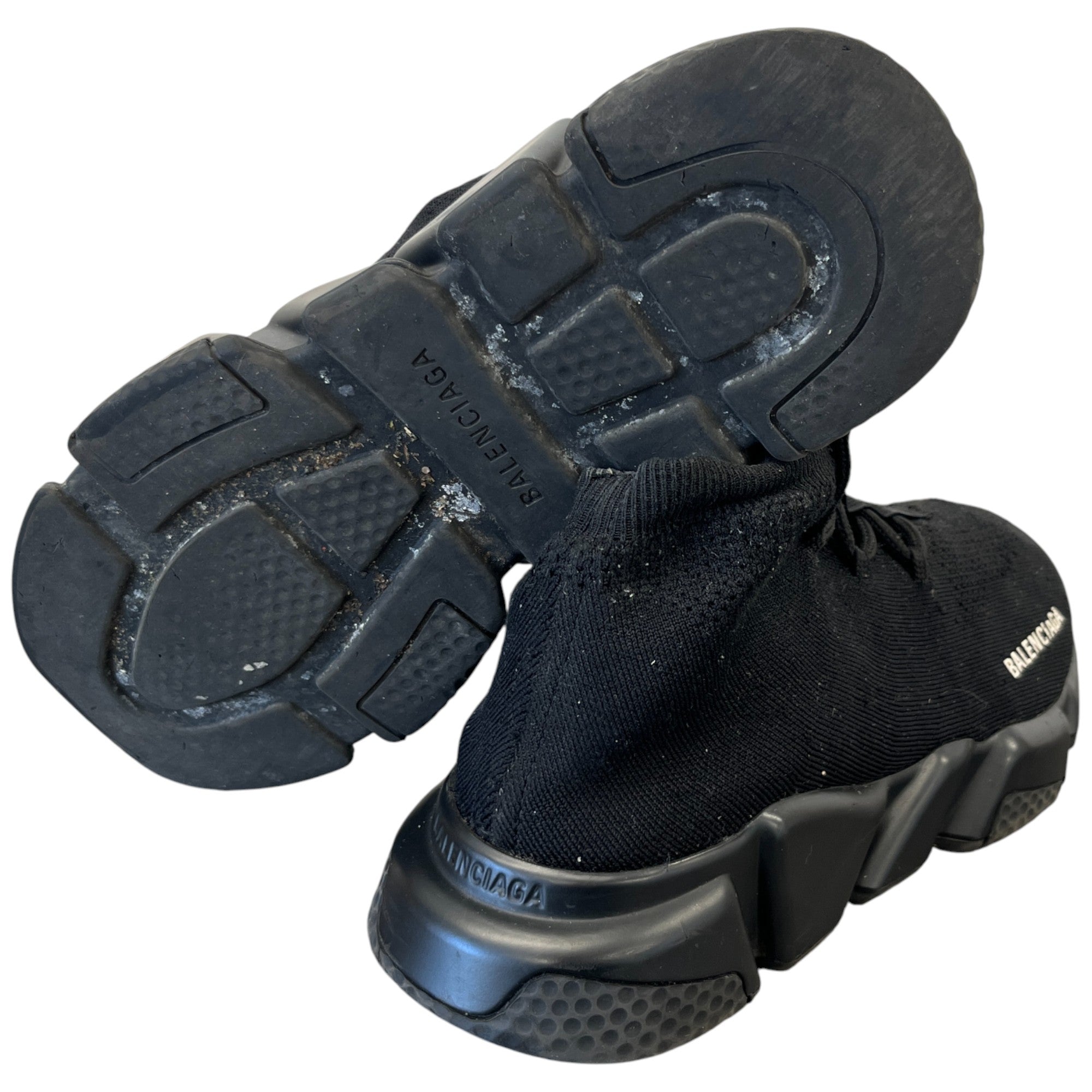 Men's Speed Lace Up Low Trainers Black Size EU 40 / UK 6