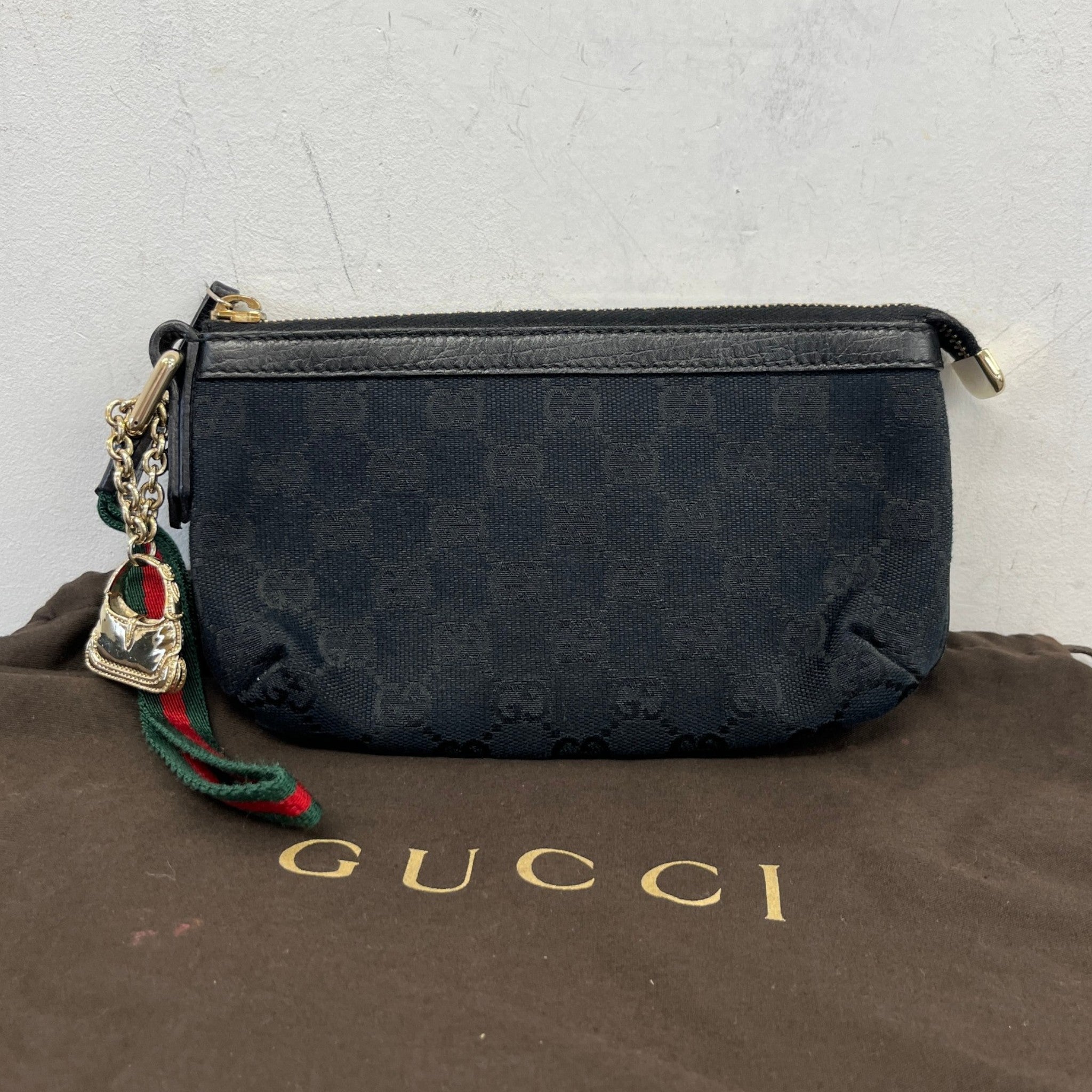 Women's Ophidia Web Wristlet Pouch Black