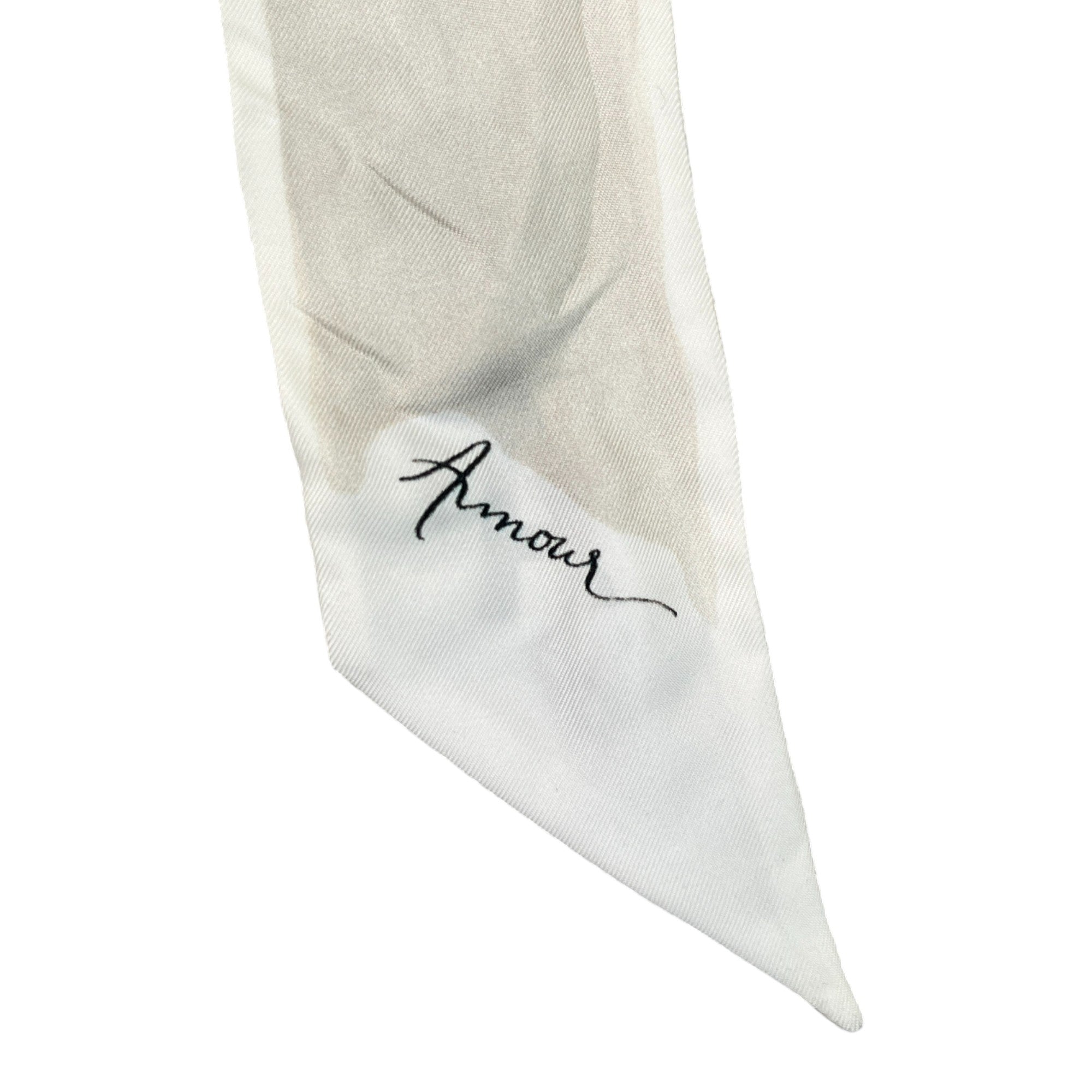 Women's Amour Silk Twilly Scarf Beige