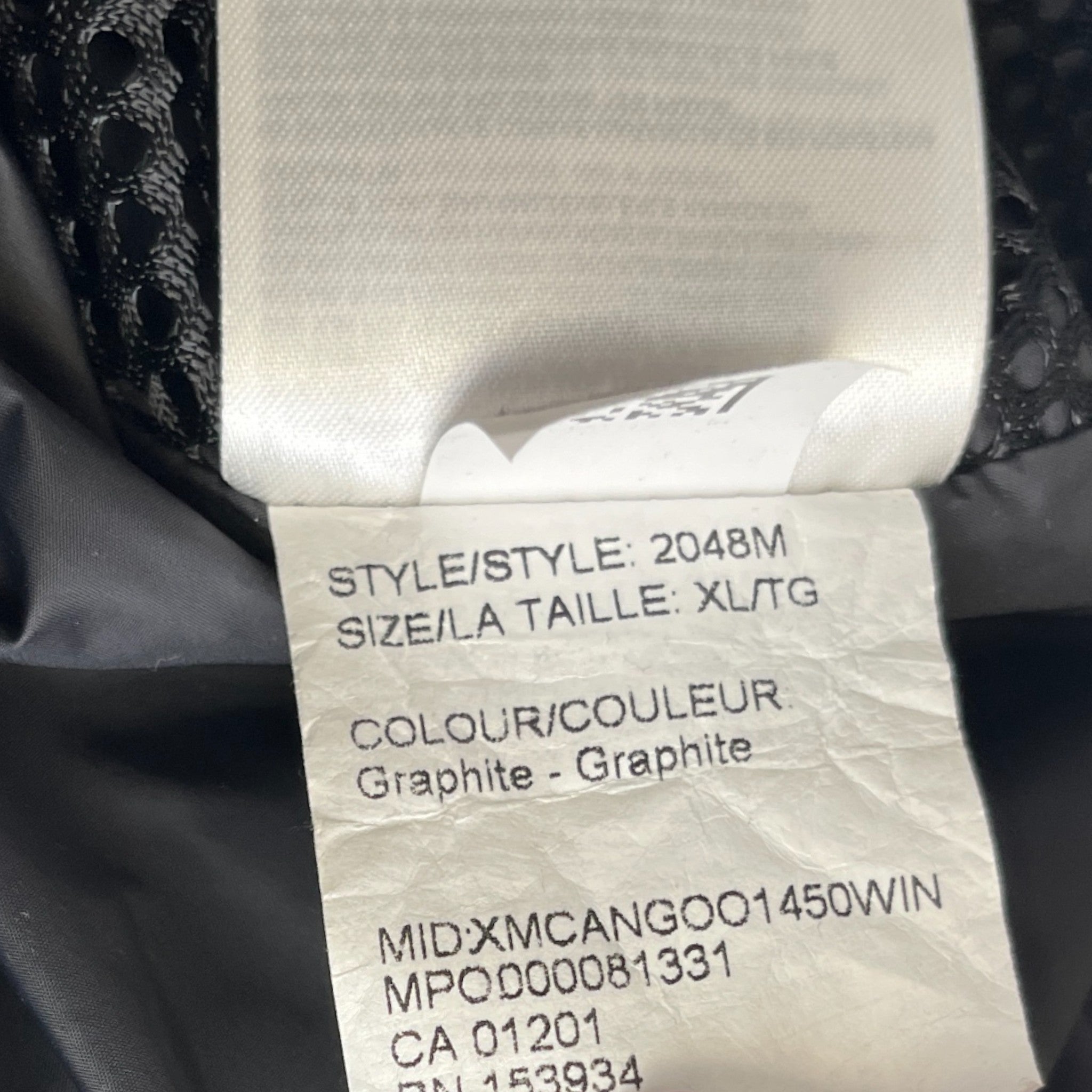 Men's Wyndham Down Jacket Grey Size XL