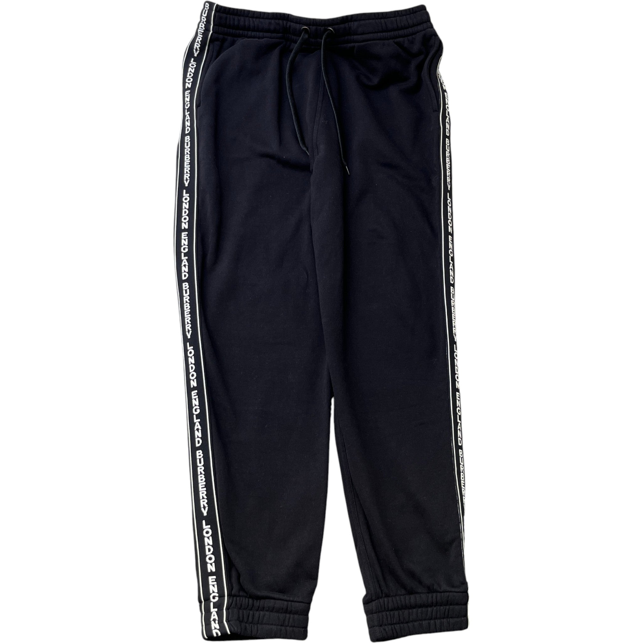 Men's Logo Stripe Joggers Black Size L