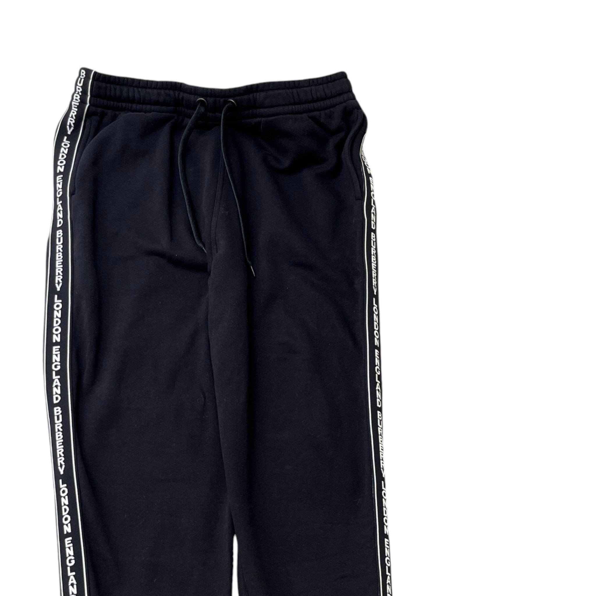 Men's Logo Stripe Joggers Black Size L