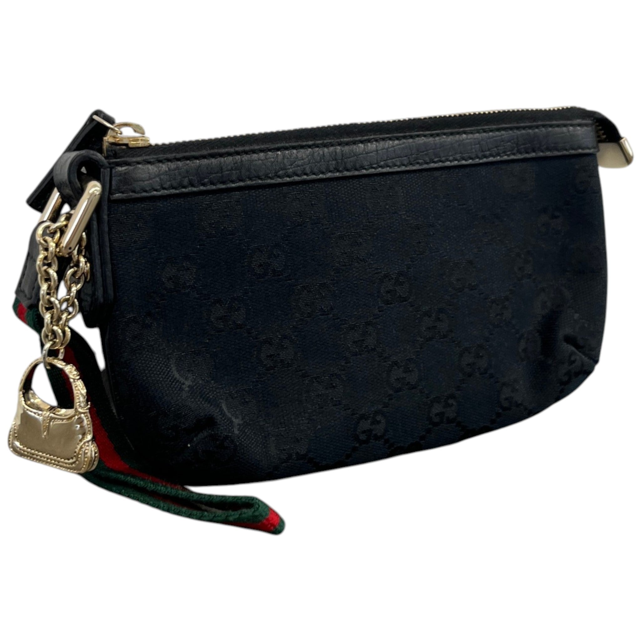 Women's Ophidia Web Wristlet Pouch Black