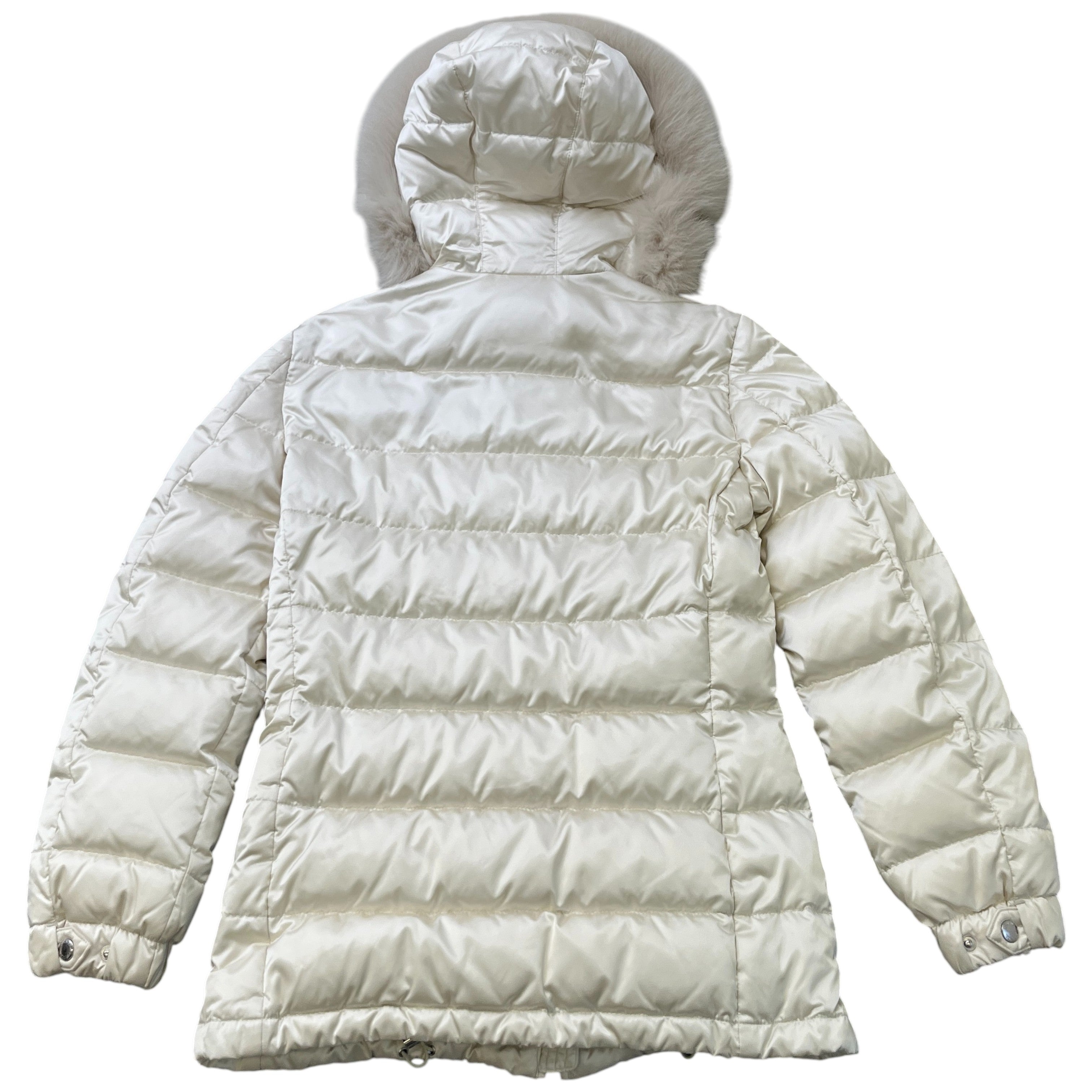 Women's Plaque Logo Down Jacket White Size IT 40 / UK 8