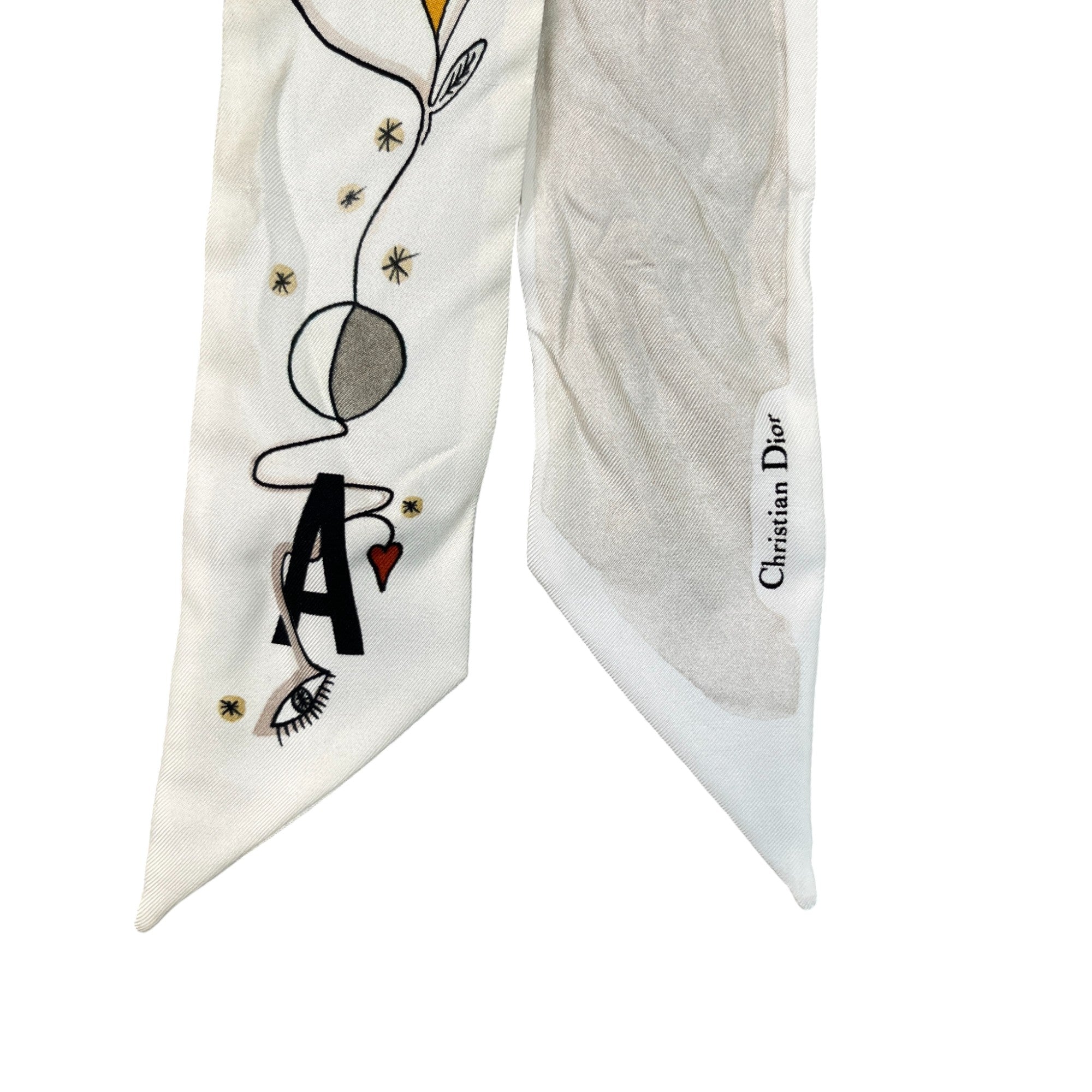 Women's Amour Silk Twilly Scarf Beige