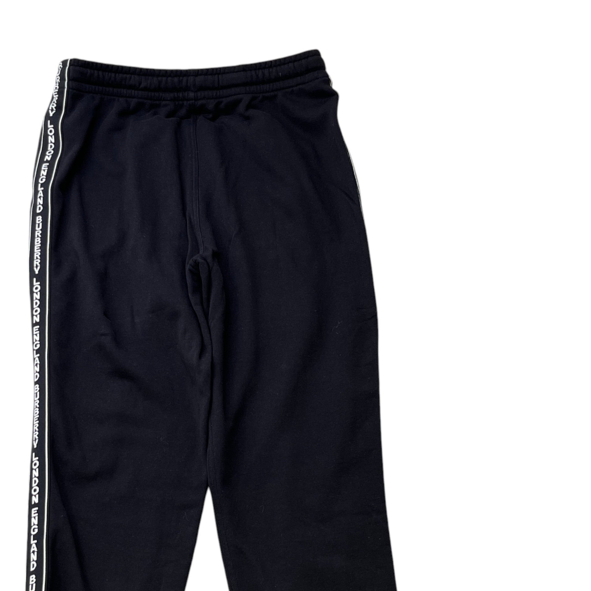 Men's Logo Stripe Joggers Black Size L