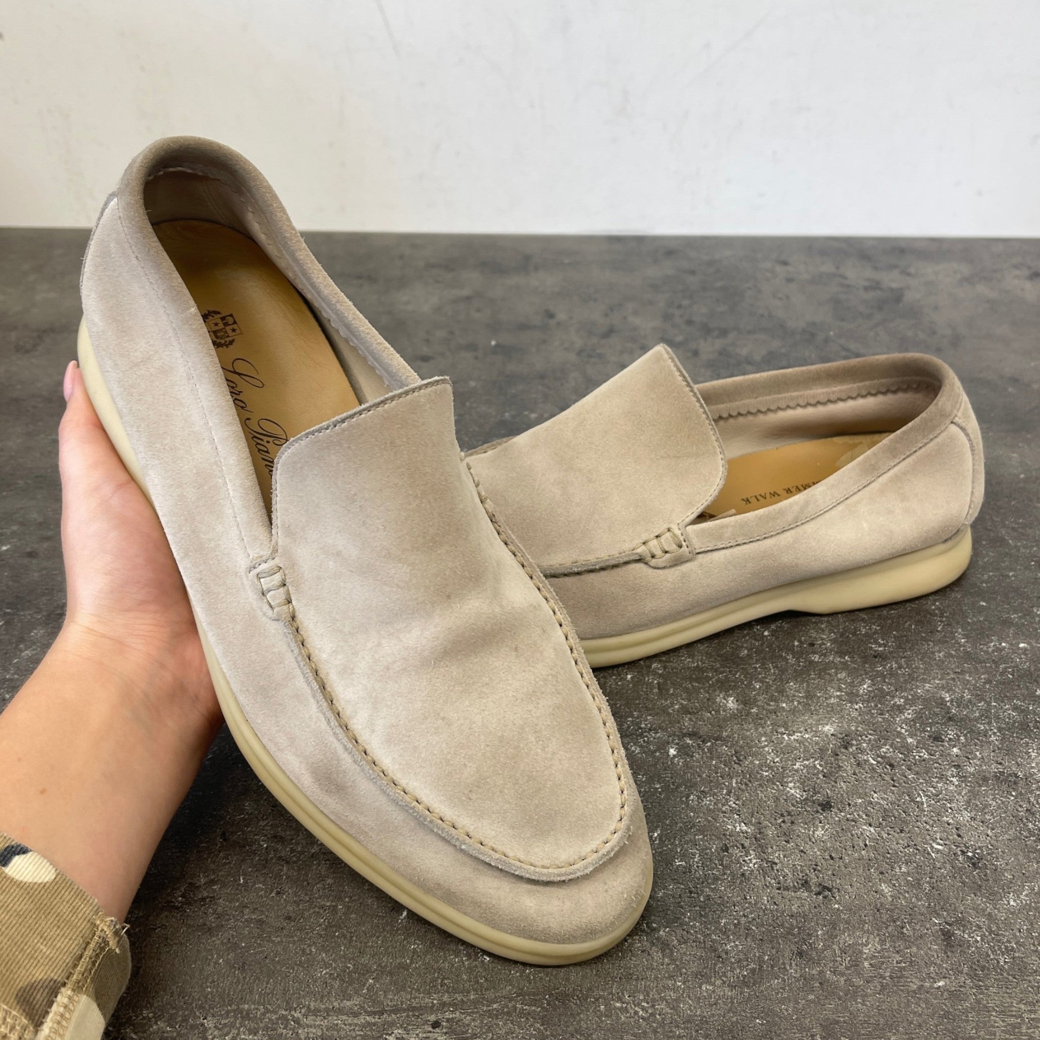 Men's Summer Walk Loafers Beige Size EU 40.5 / UK 6.5