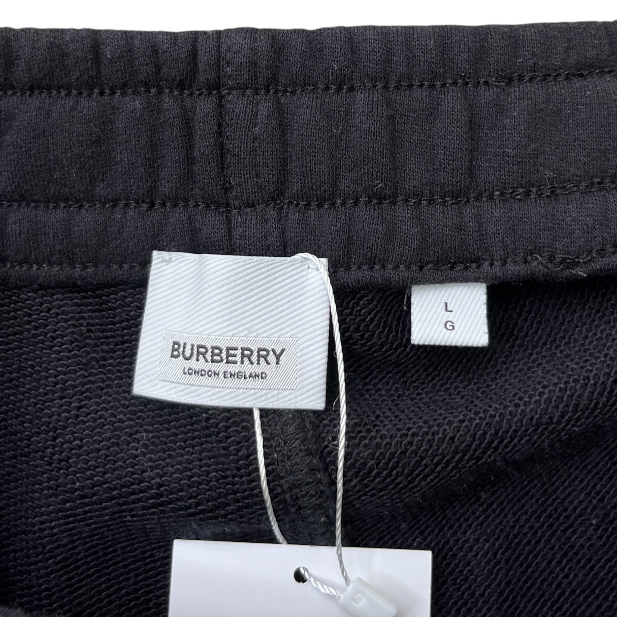 Men's Logo Stripe Joggers Black Size L