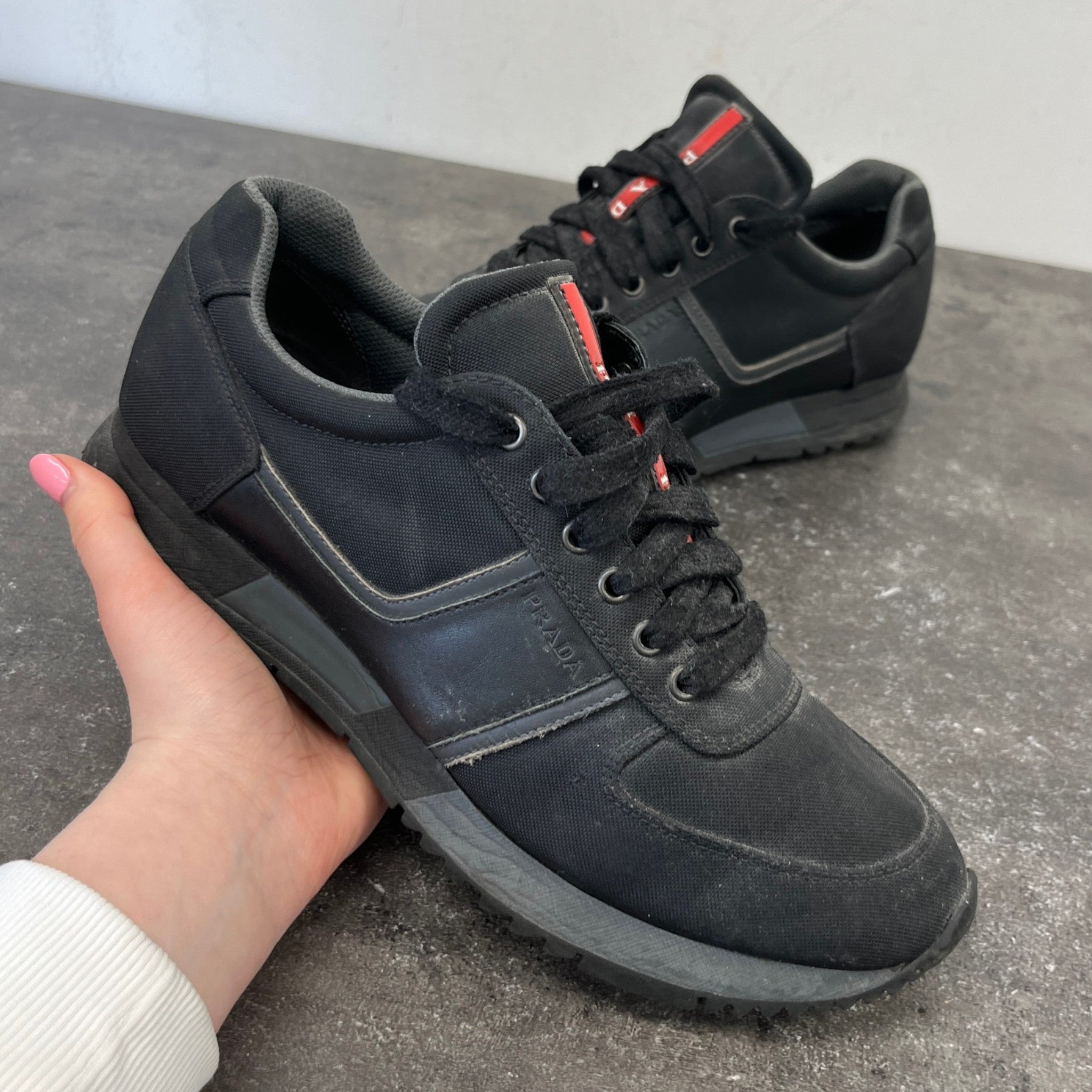 Men's Linear Rosa Runner Low Trainers Black Size EU 40.5 / UK 6.5