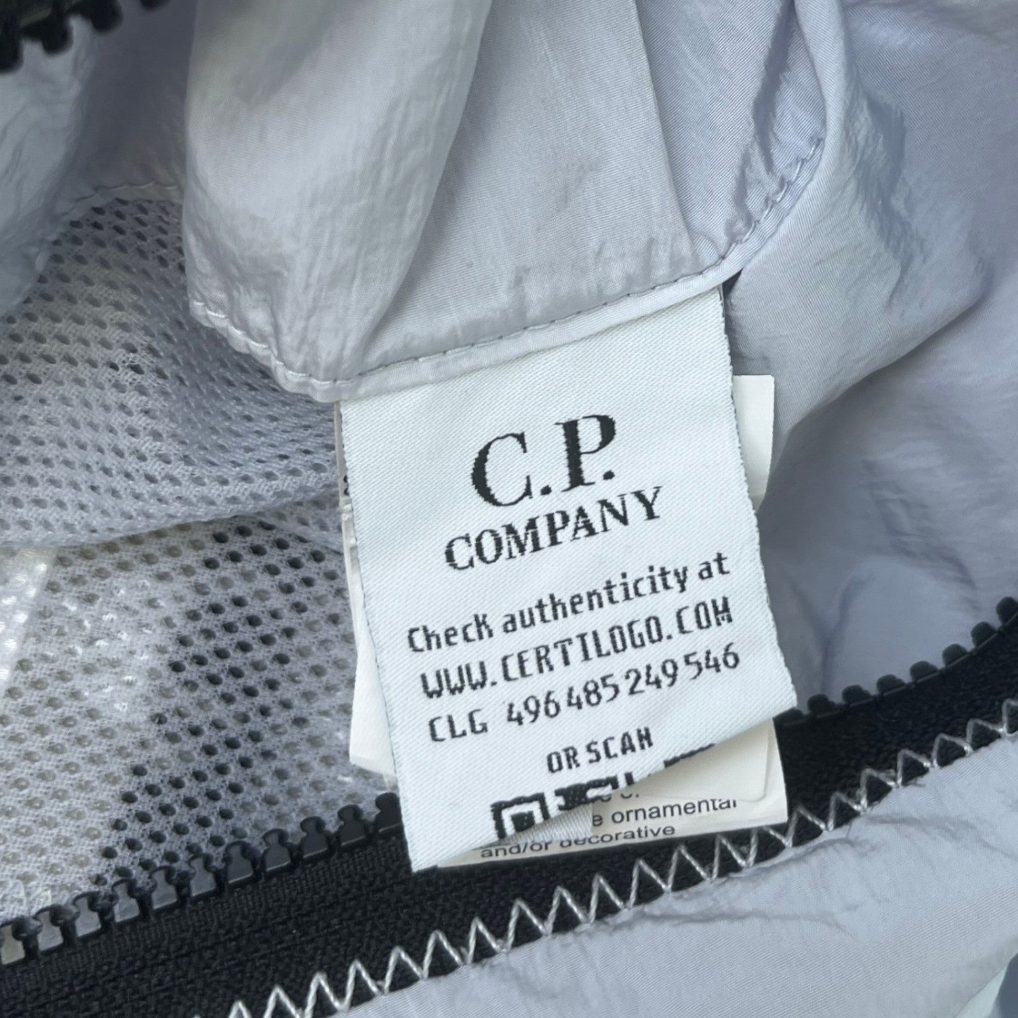 Men's Lens Logo Jacket Grey Size M