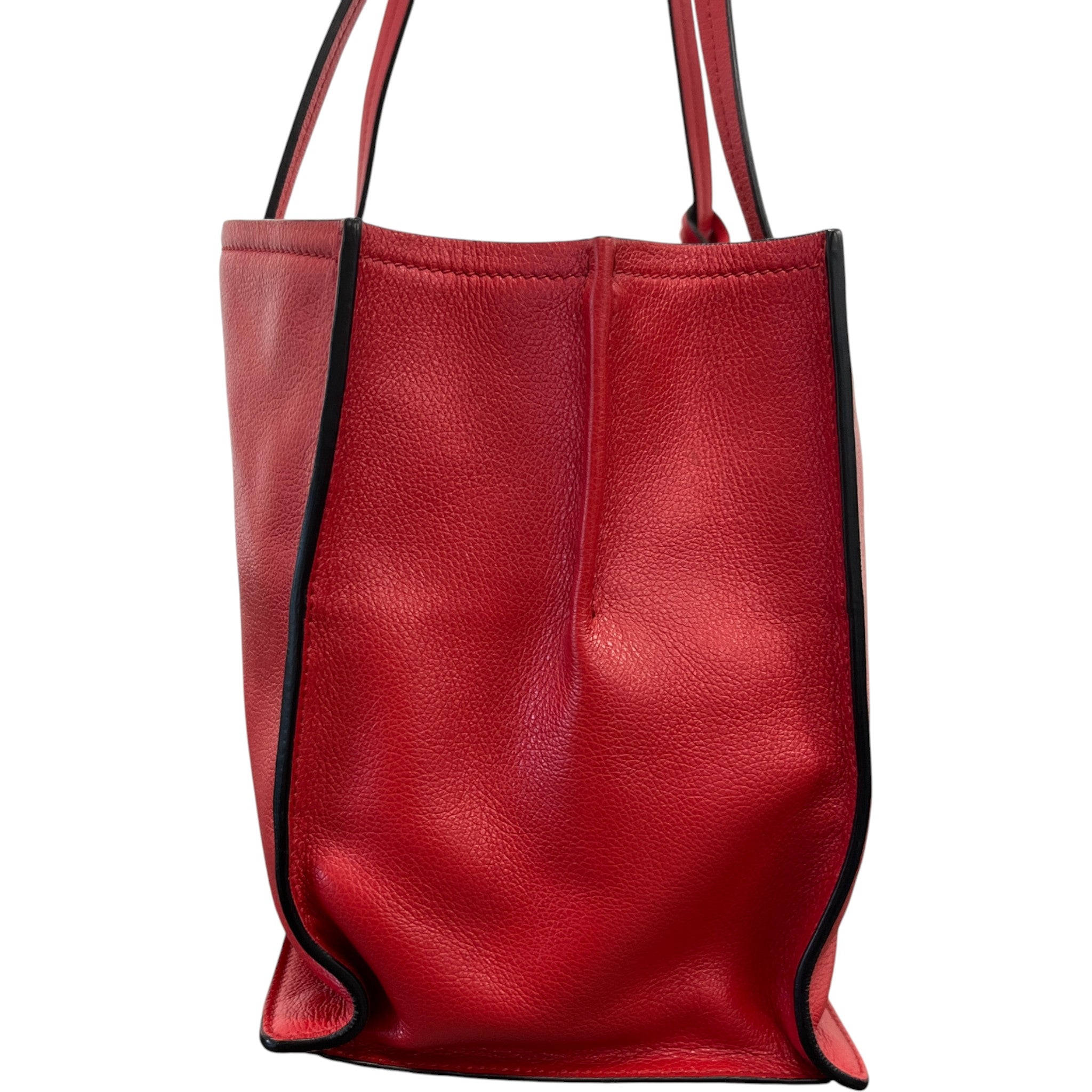 Women's Plaque Logo Handbag Red