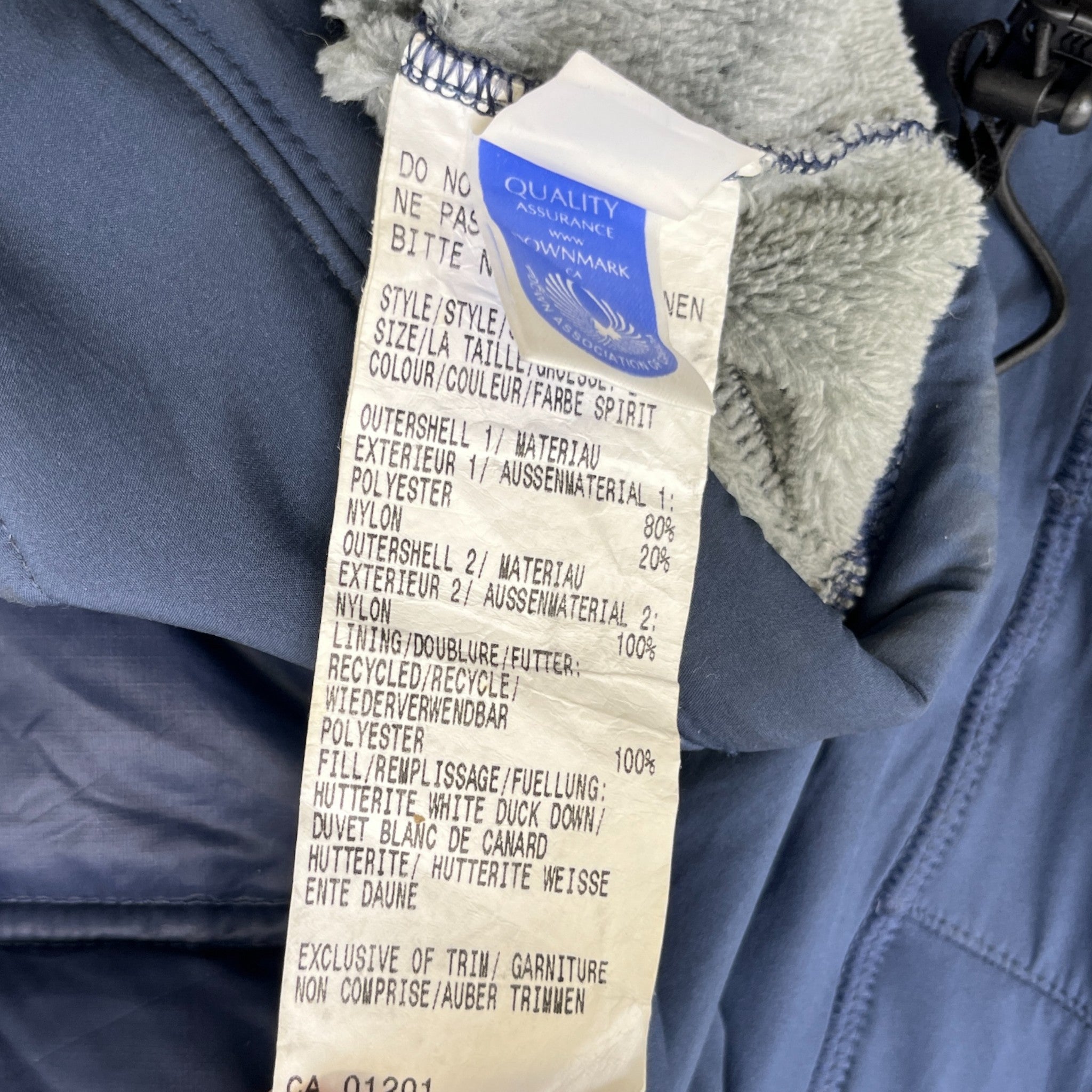 Men's Hybridge Polartec Down Jacket Navy Size L