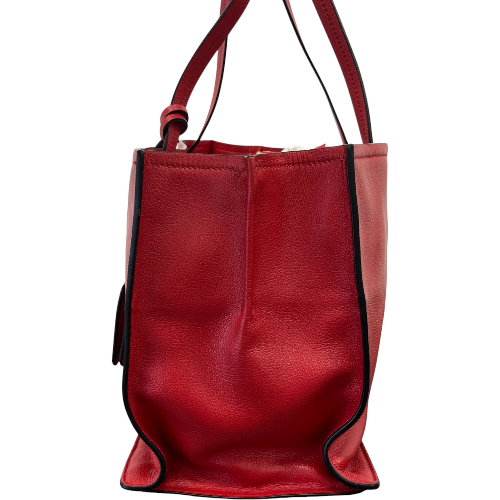 Women's Plaque Logo Handbag Red