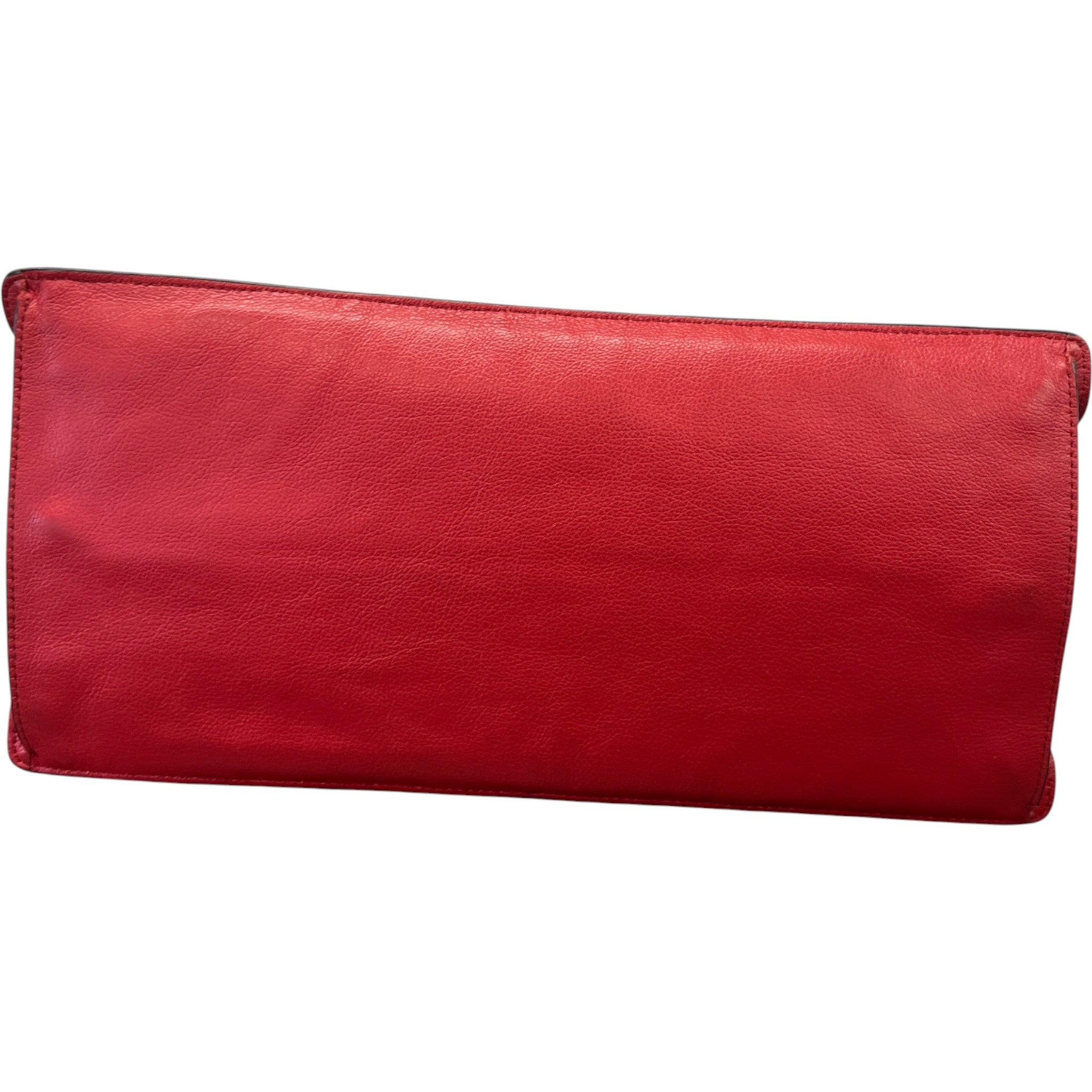 Women's Plaque Logo Handbag Red