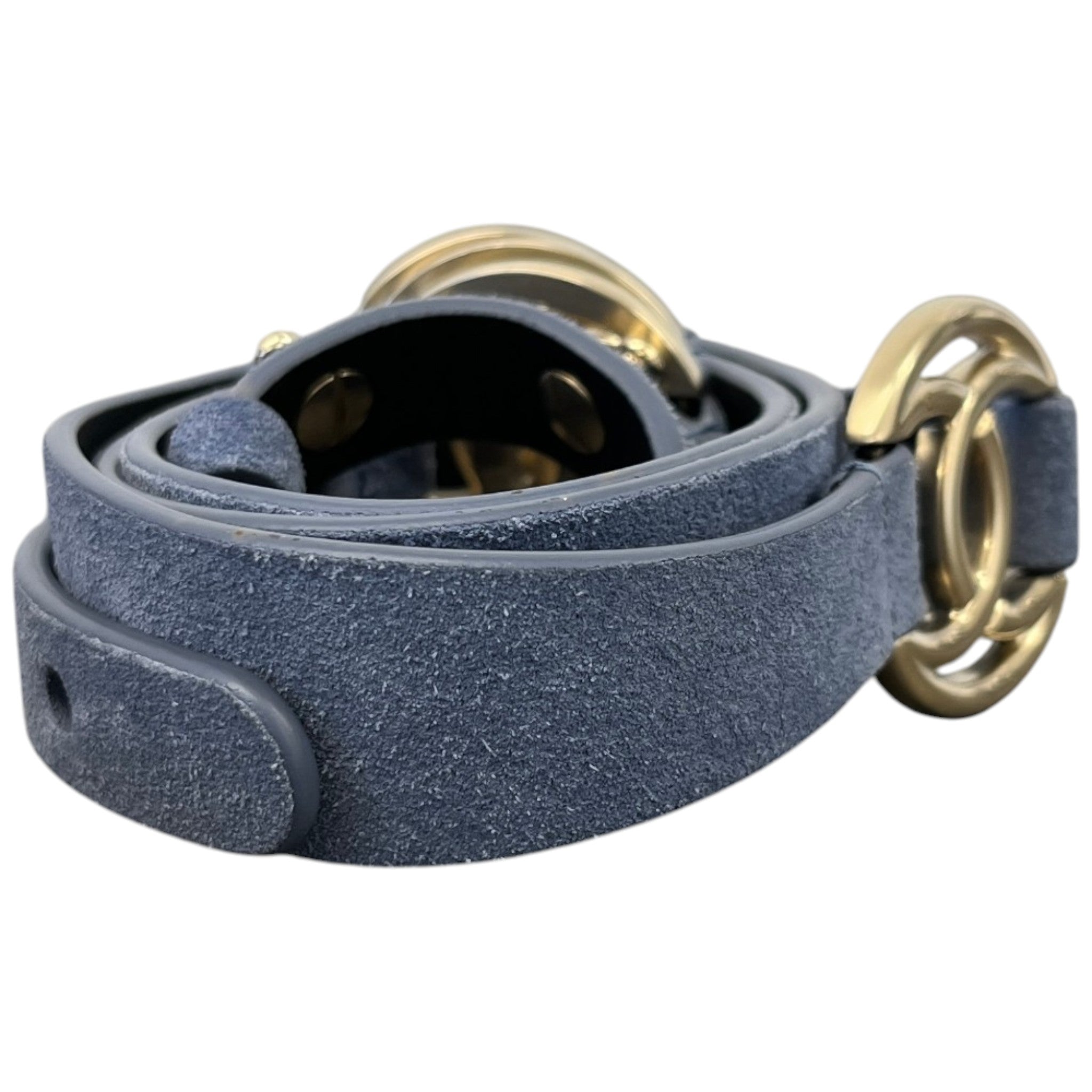 Women's Cc Logo Belt Blue Size 80CM / UK 8