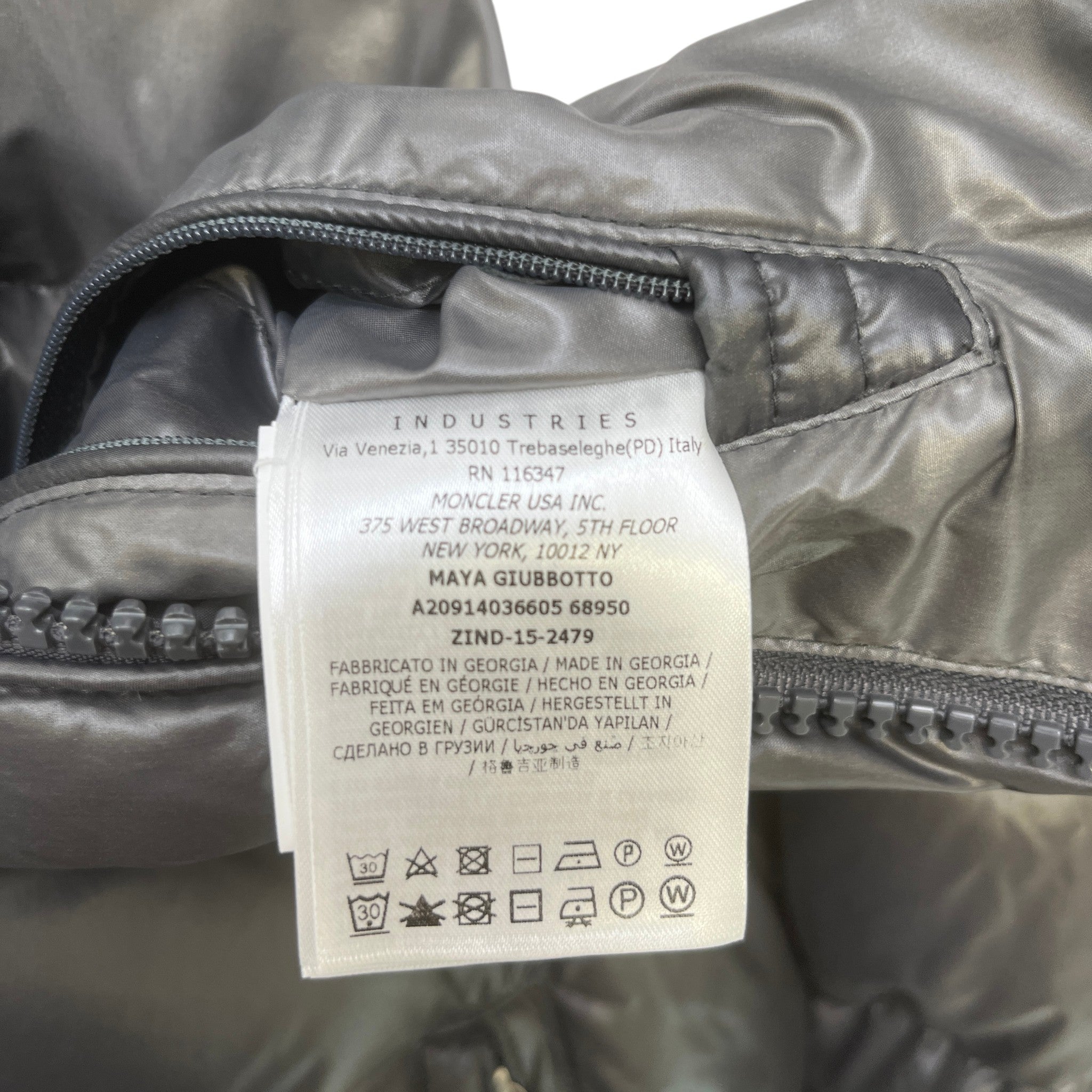 Men's Maya Down Jacket Charcoal Size 4 / XL